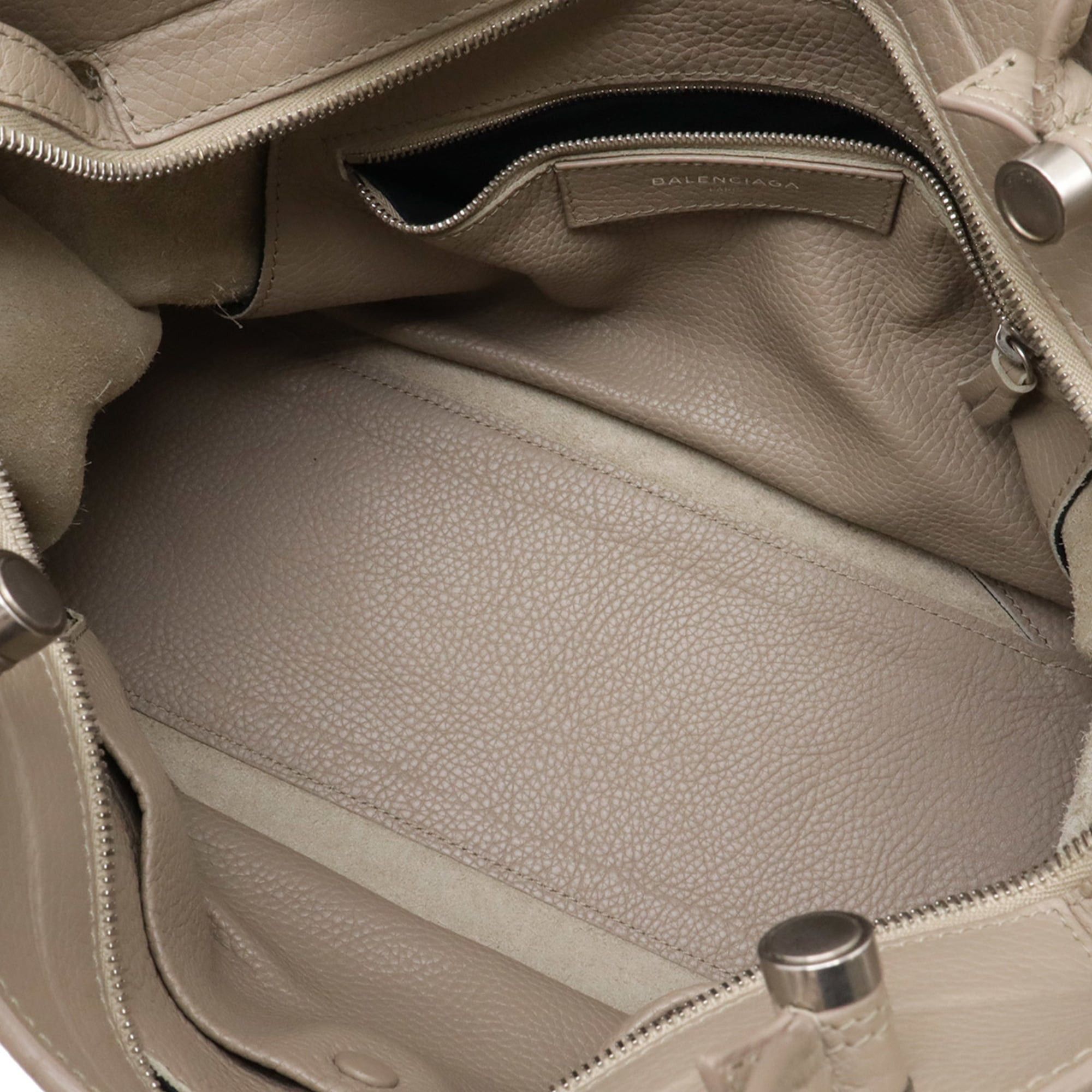 Balenciaga BALENCIAGA Blackout City Handbag/Shoulder Bag, Perforated Leather, Greige, Item No. 443514 Size ONE SIZE - 7 Thumbnail