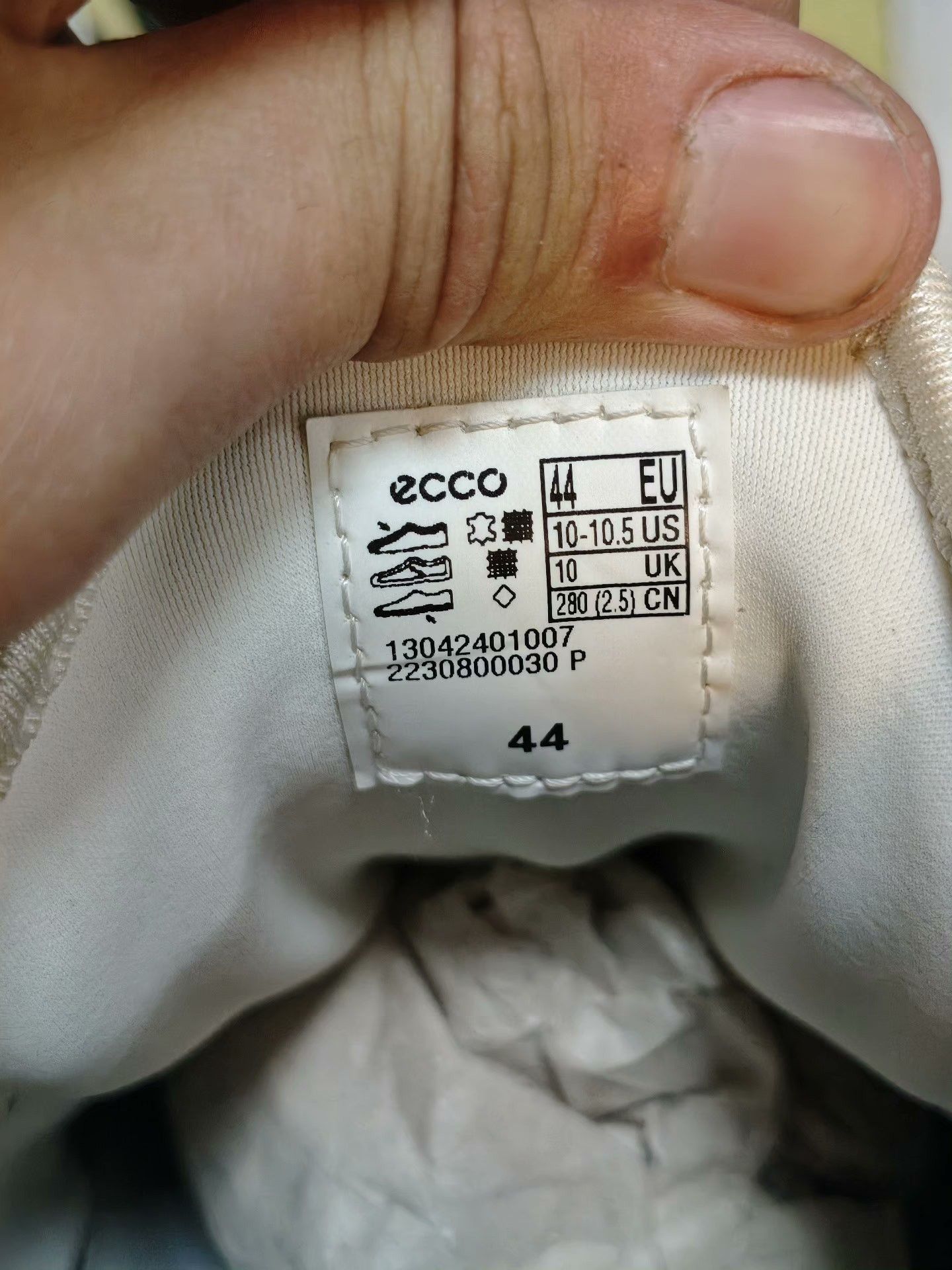 Ecco ECCO Golf White Lowtop Sneakers 11 Men Size US 11 / EU 44 - 8 Thumbnail