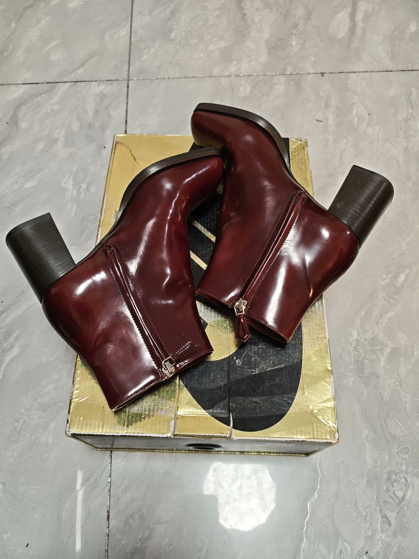 Prada Prada Patent Red Boots us_6-5 Women Size US 6.5 / IT 36.5 - 4 Thumbnail