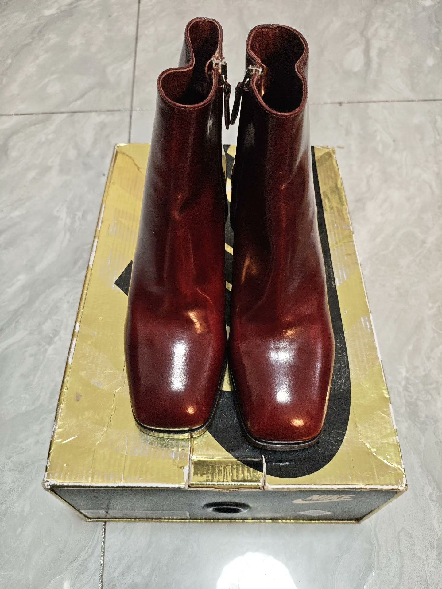 Prada Prada Patent Red Boots us_6-5 Women Size US 6.5 / IT 36.5 - 2 Thumbnail