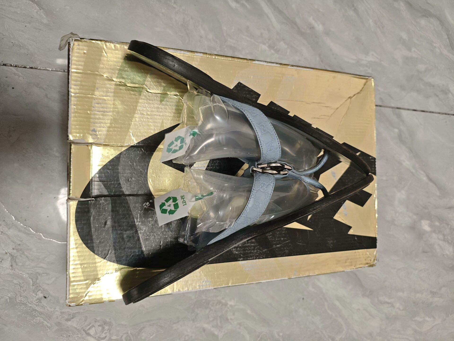 Gucci Gucci Blue Sandals us_8 Women Size US 8 / IT 38 - 4 Thumbnail