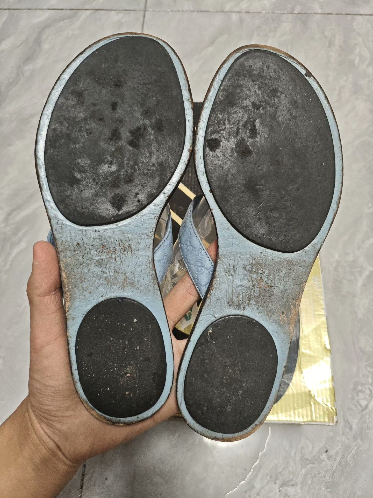 Gucci Gucci Blue Sandals us_8 Women Size US 8 / IT 38 - 5 Thumbnail