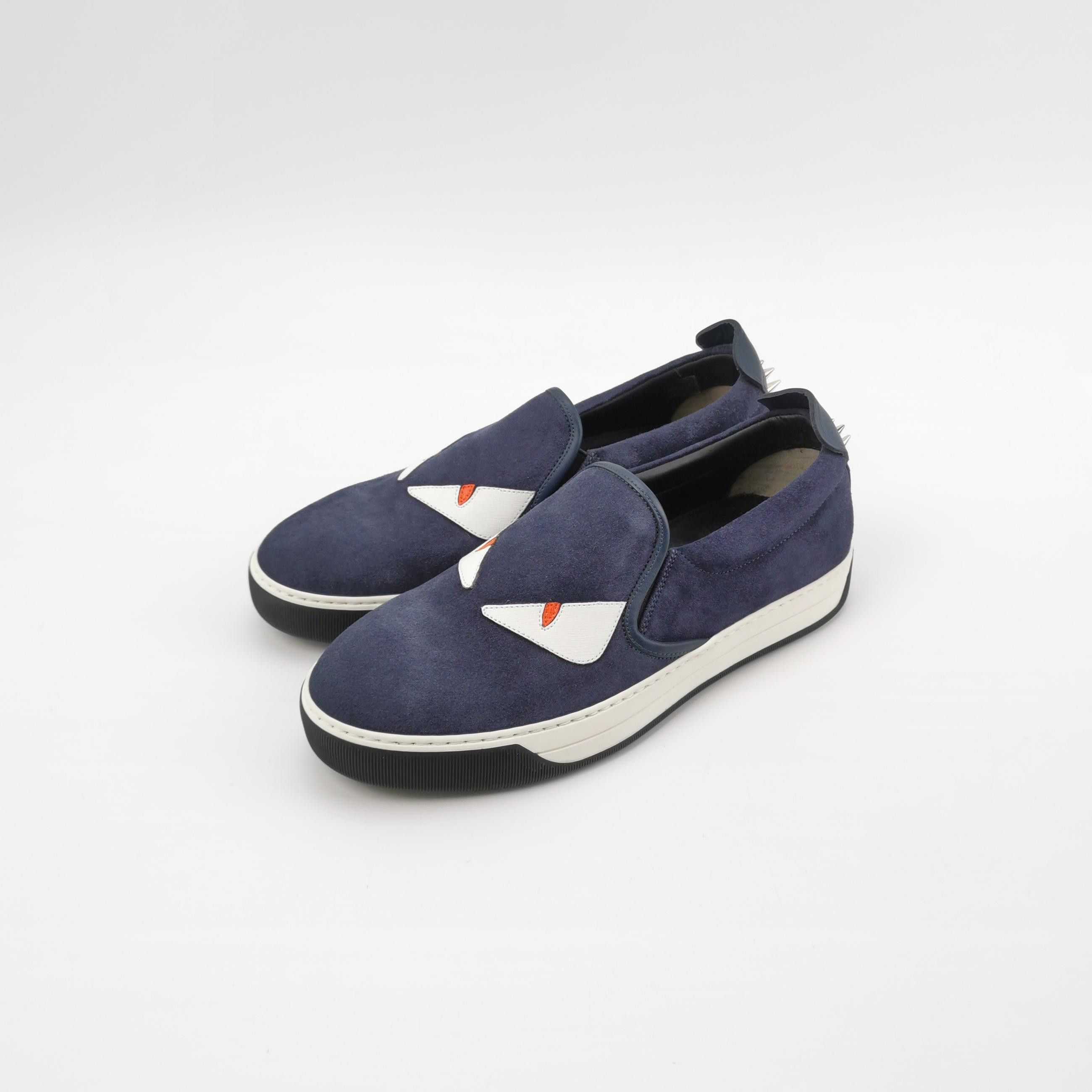 Fendi Fendi Bag Bugs Suede Slip-On Sneakers 41 Size US 8 / EU 41 - 3 Thumbnail