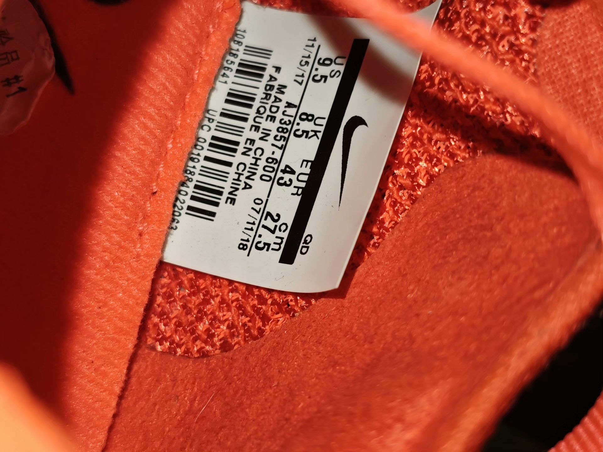 Nike Nike ZOOM Orange Lowtop Sneakers 10 Men Size US 10 / EU 43 - 7 Thumbnail