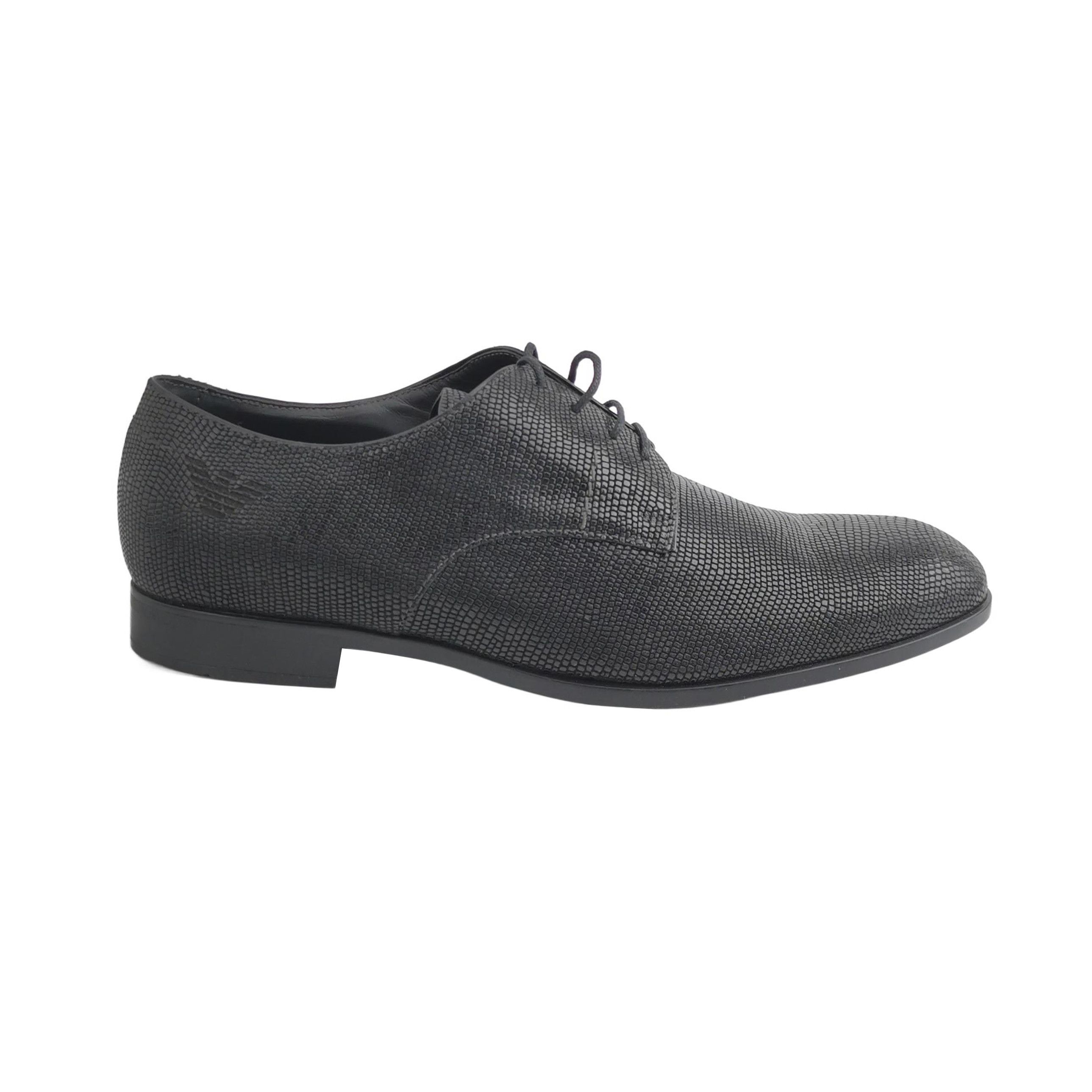 Emporio Armani Emporio Armani Textured Leather Formal Shoes EU 42 Size US 9 / EU 42 - 2 Thumbnail