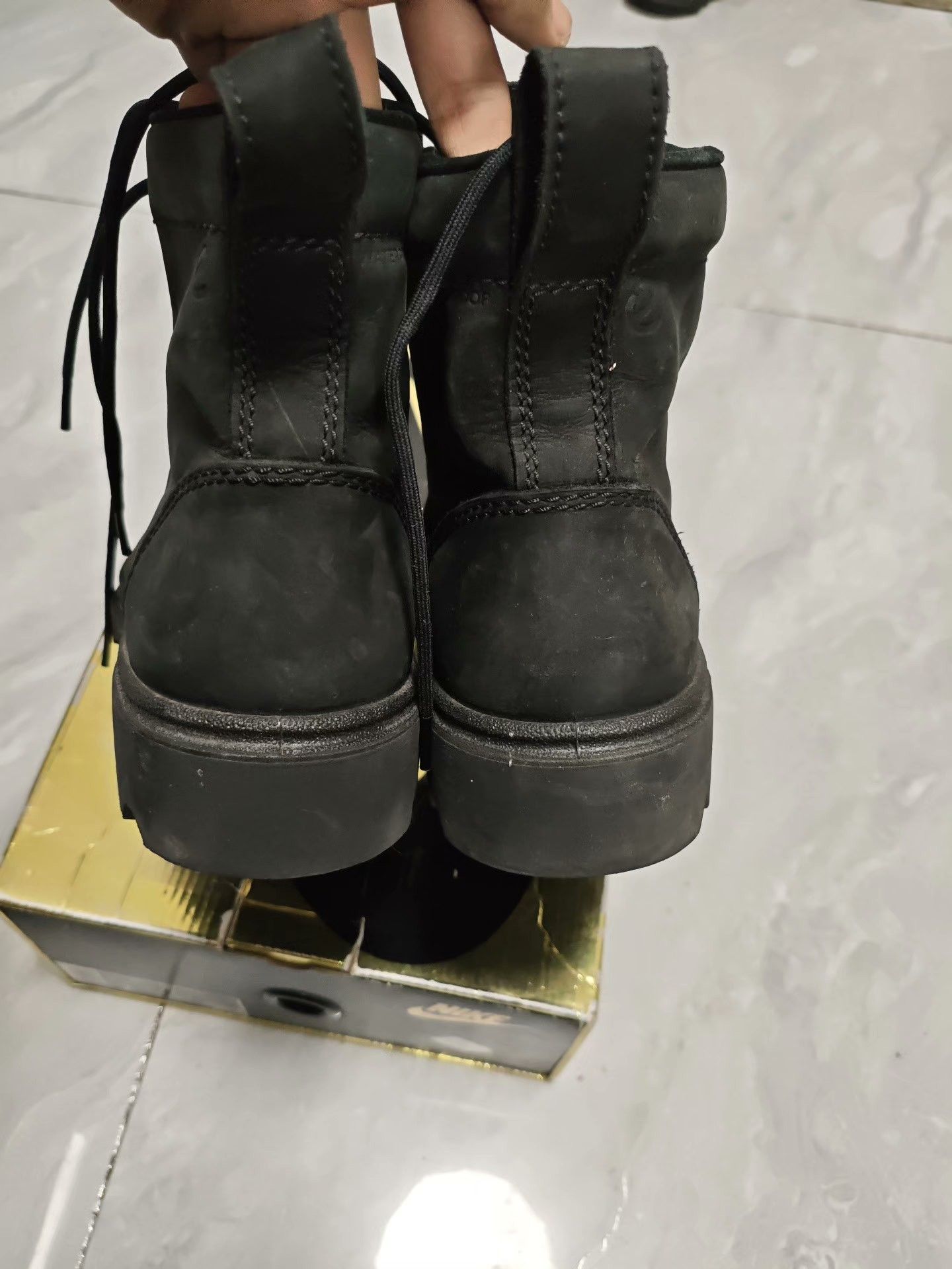 Ecco ECCO Leather Black Boots 8 Men Size US 8 / EU 41 - 6 Thumbnail