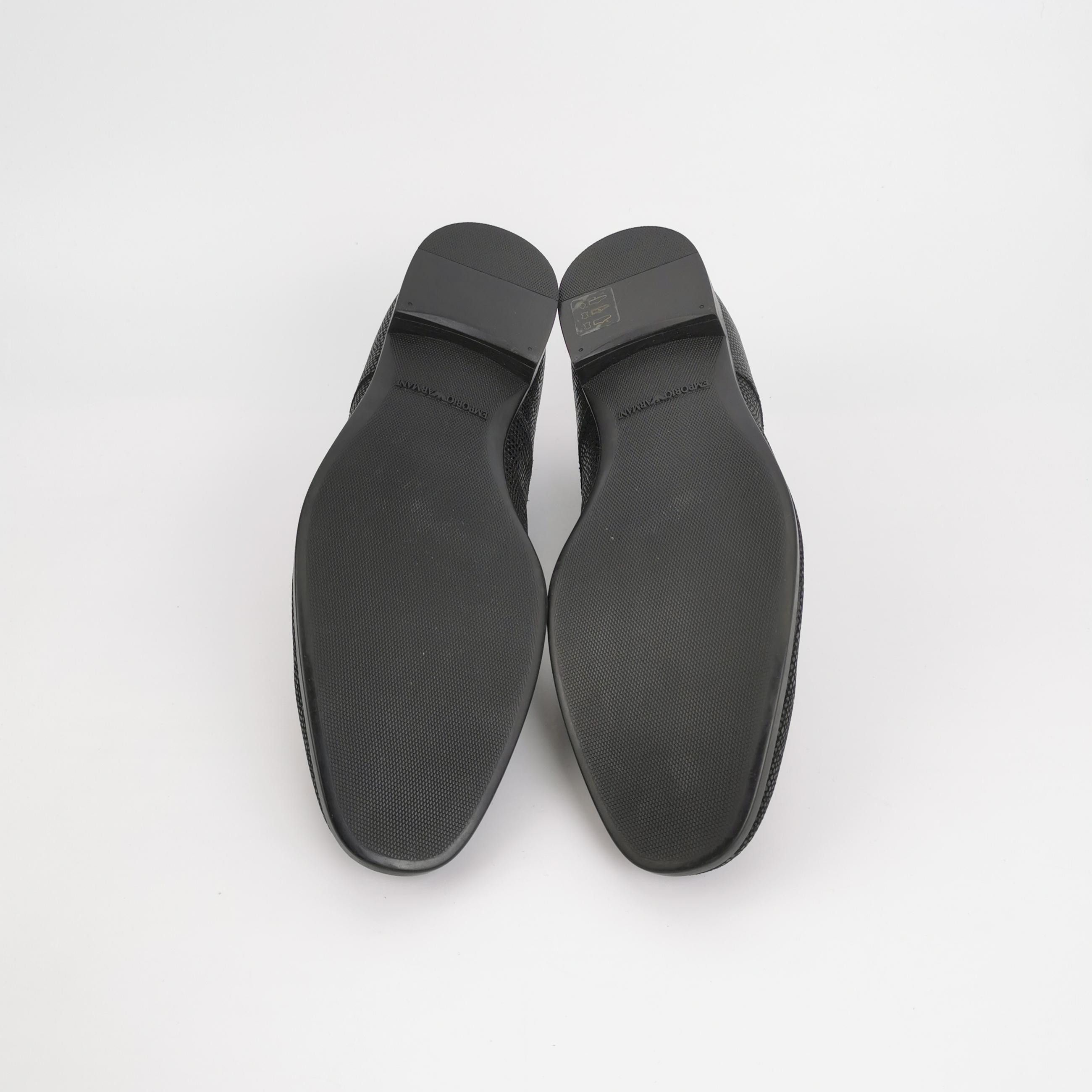 Emporio Armani Emporio Armani Textured Leather Derby Shoes 40 Size US 7 / EU 40 - 6 Thumbnail