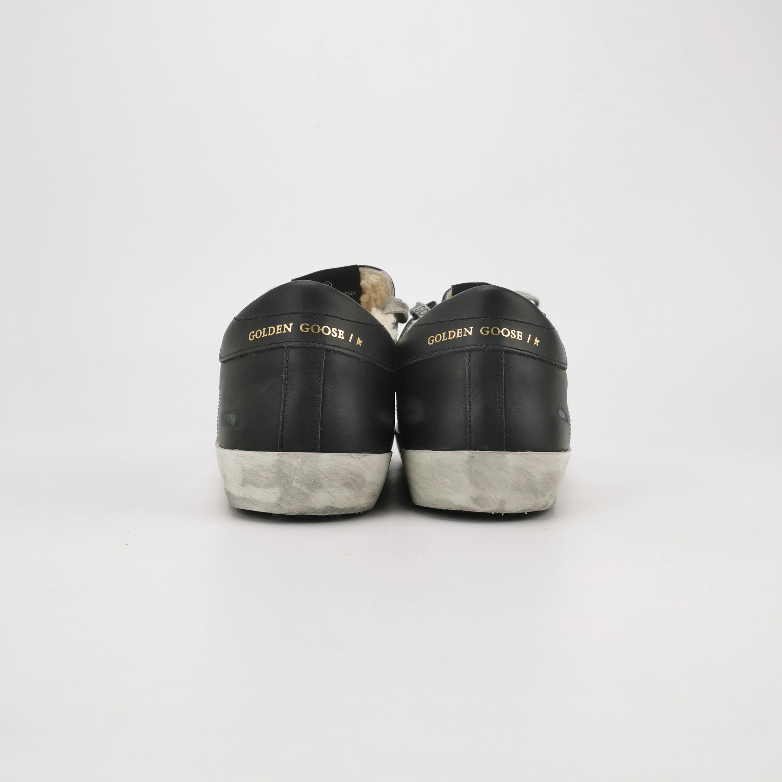 Golden Goose Golden Goose Black Leather Super-Star Sneakers 41 Size US 8 / EU 41 - 5 Thumbnail
