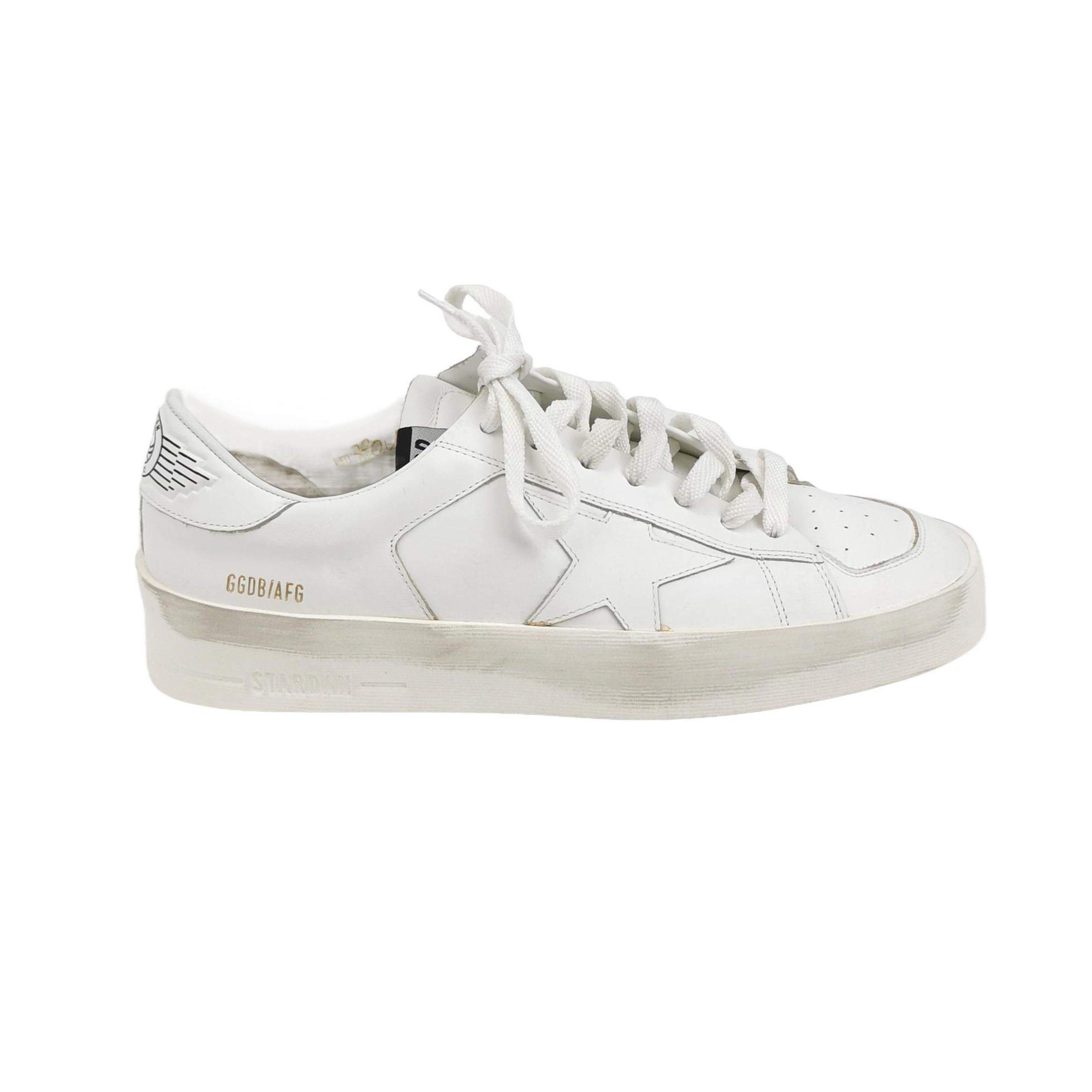 Golden Goose Golden Goose Stardan Leather Low-Top Sneakers EU 40 Size US 7 / EU 40 - 2 Thumbnail