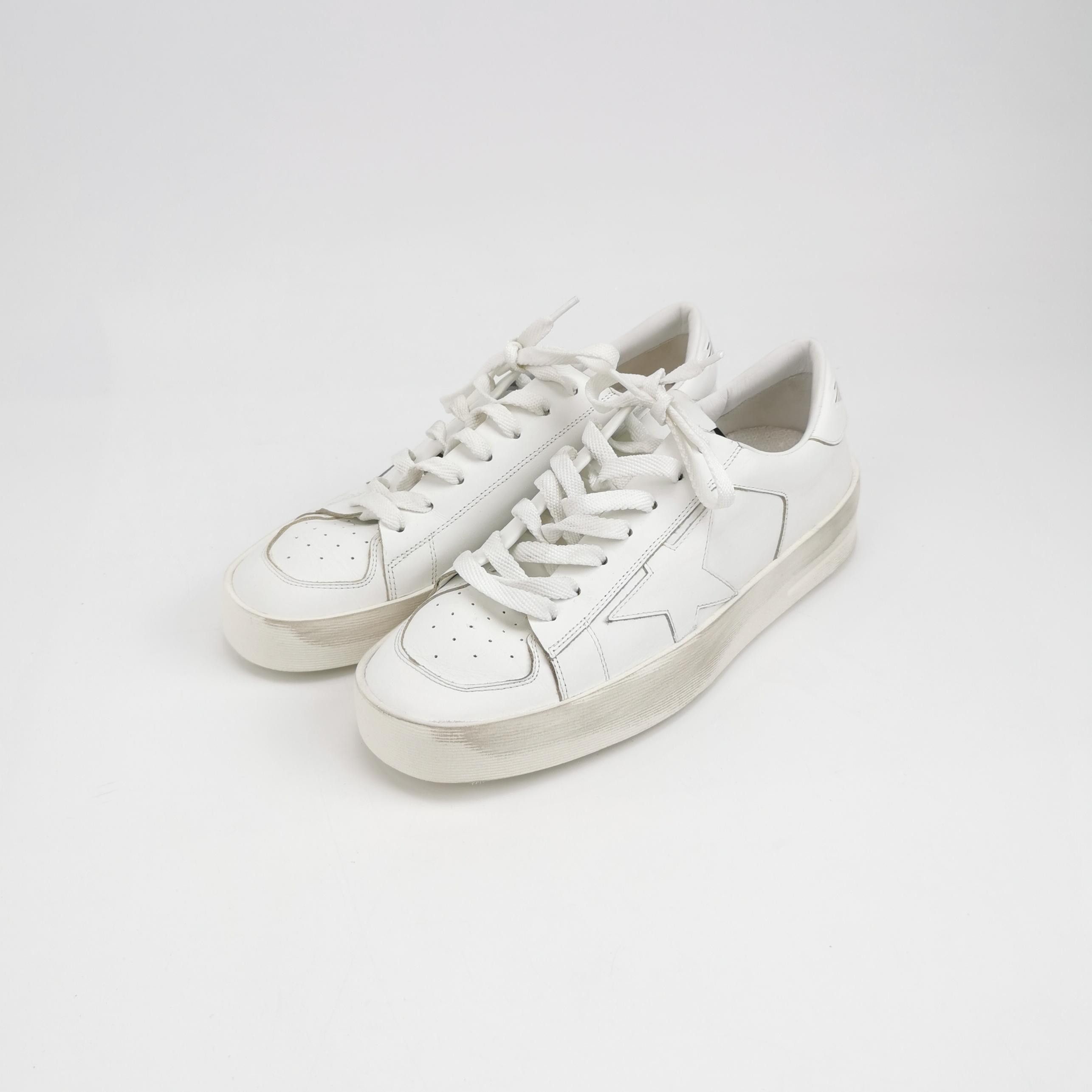 Golden Goose Golden Goose Stardan Leather Low-Top Sneakers EU 40 Size US 7 / EU 40 - 3 Thumbnail
