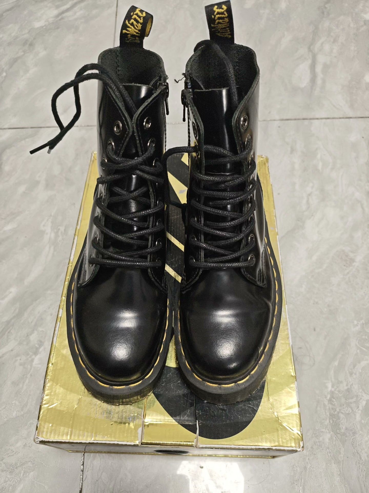 Dr. Martens Dr. Martens Casual Black Boots us_7 Women Size US 7 / IT 37 - 2 Thumbnail