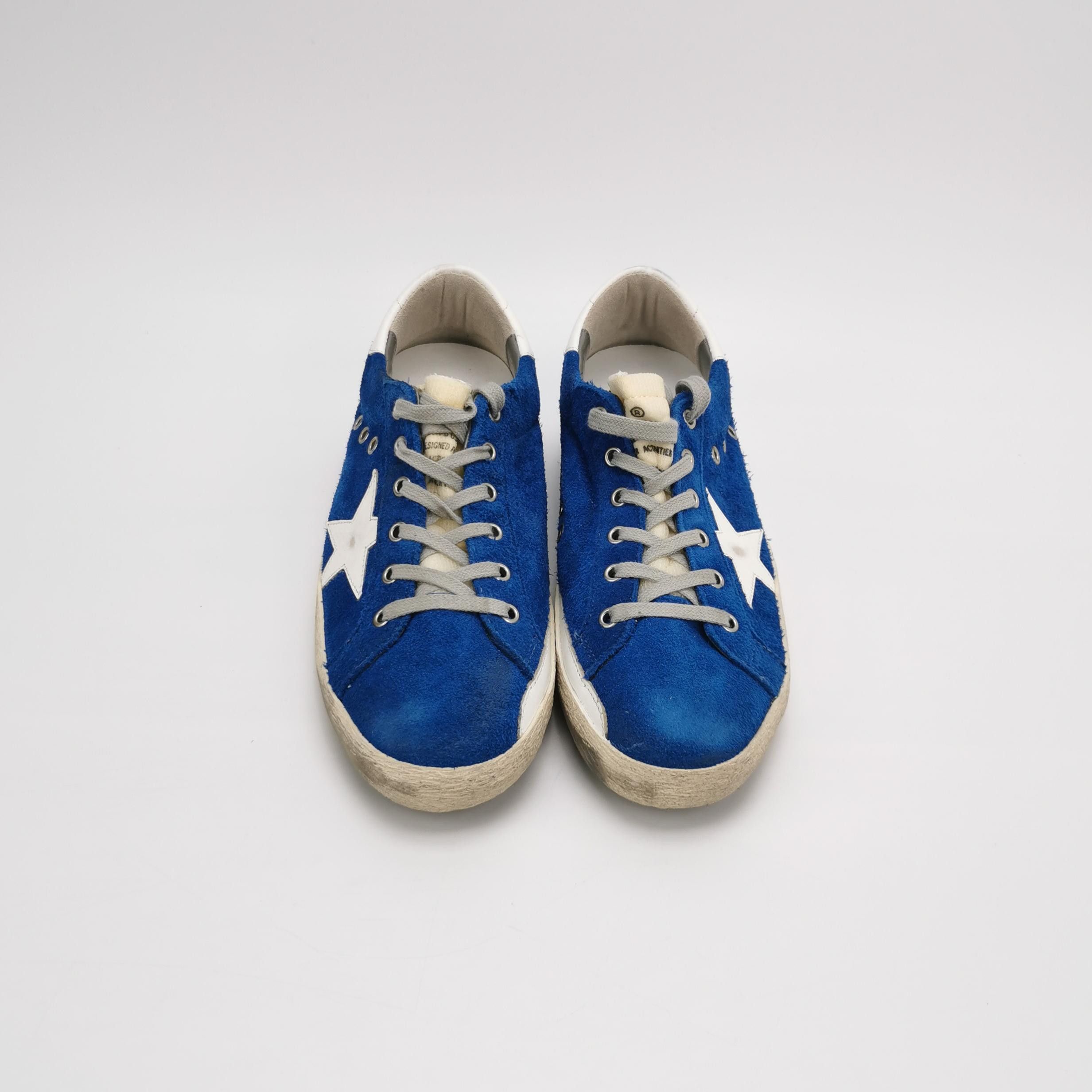 Golden Goose Golden Goose Blue Suede Super-Star Sneakers 41 Size US 8 / EU 41 - 4 Thumbnail