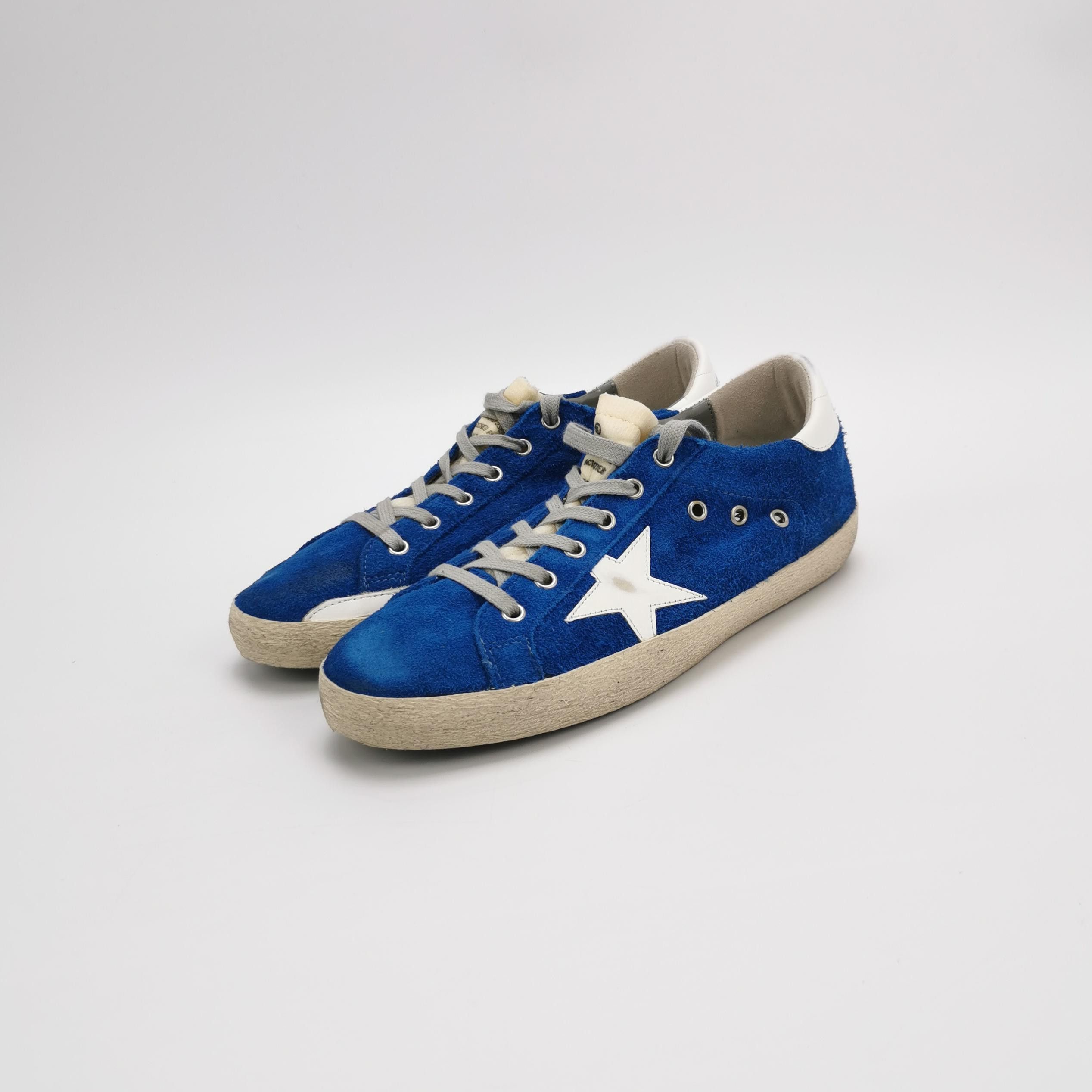 Golden Goose Golden Goose Blue Suede Super-Star Sneakers 41 Size US 8 / EU 41 - 3 Thumbnail