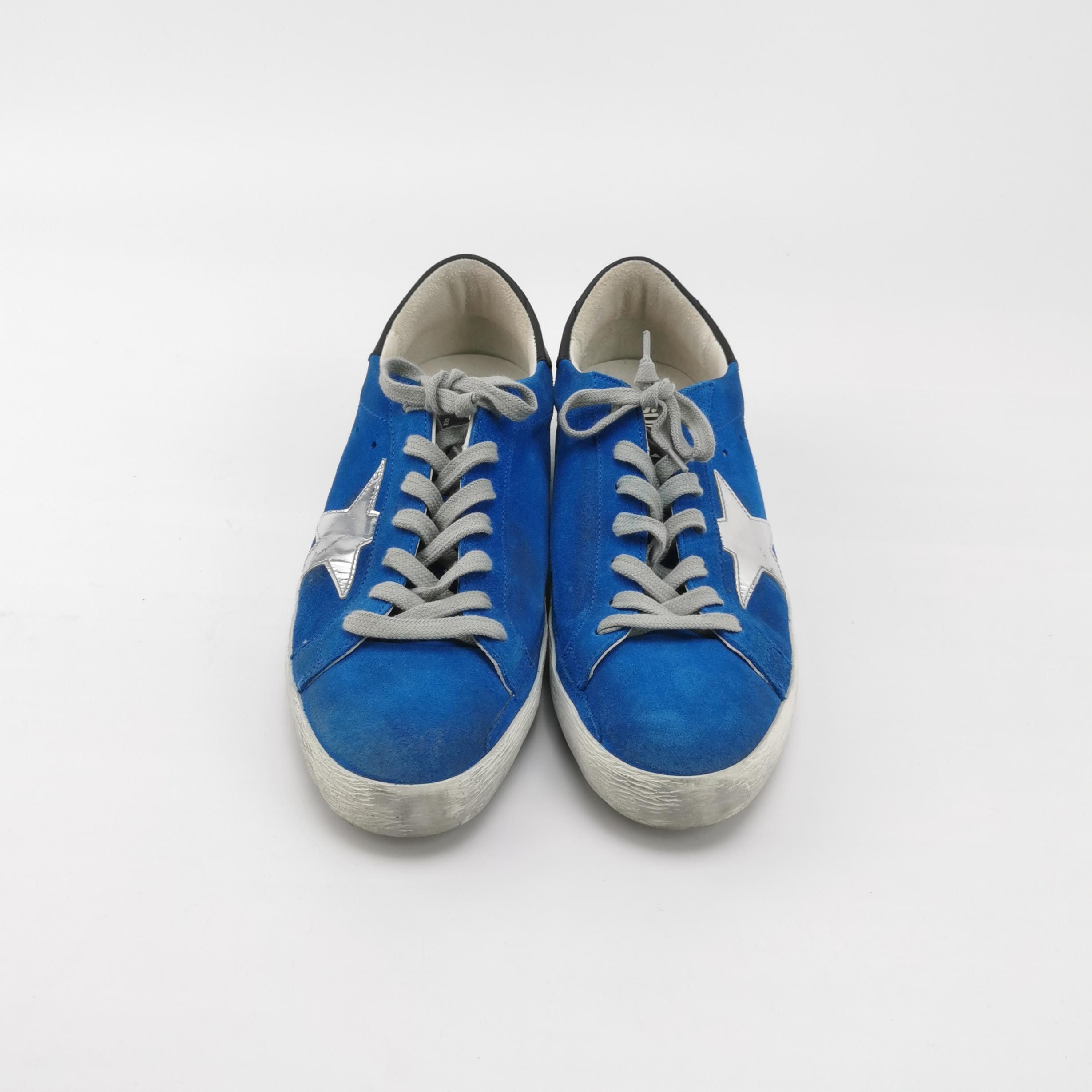 Golden Goose Golden Goose Blue Suede Super-Star Sneakers EU 41 Size US 8 / EU 41 - 4 Thumbnail
