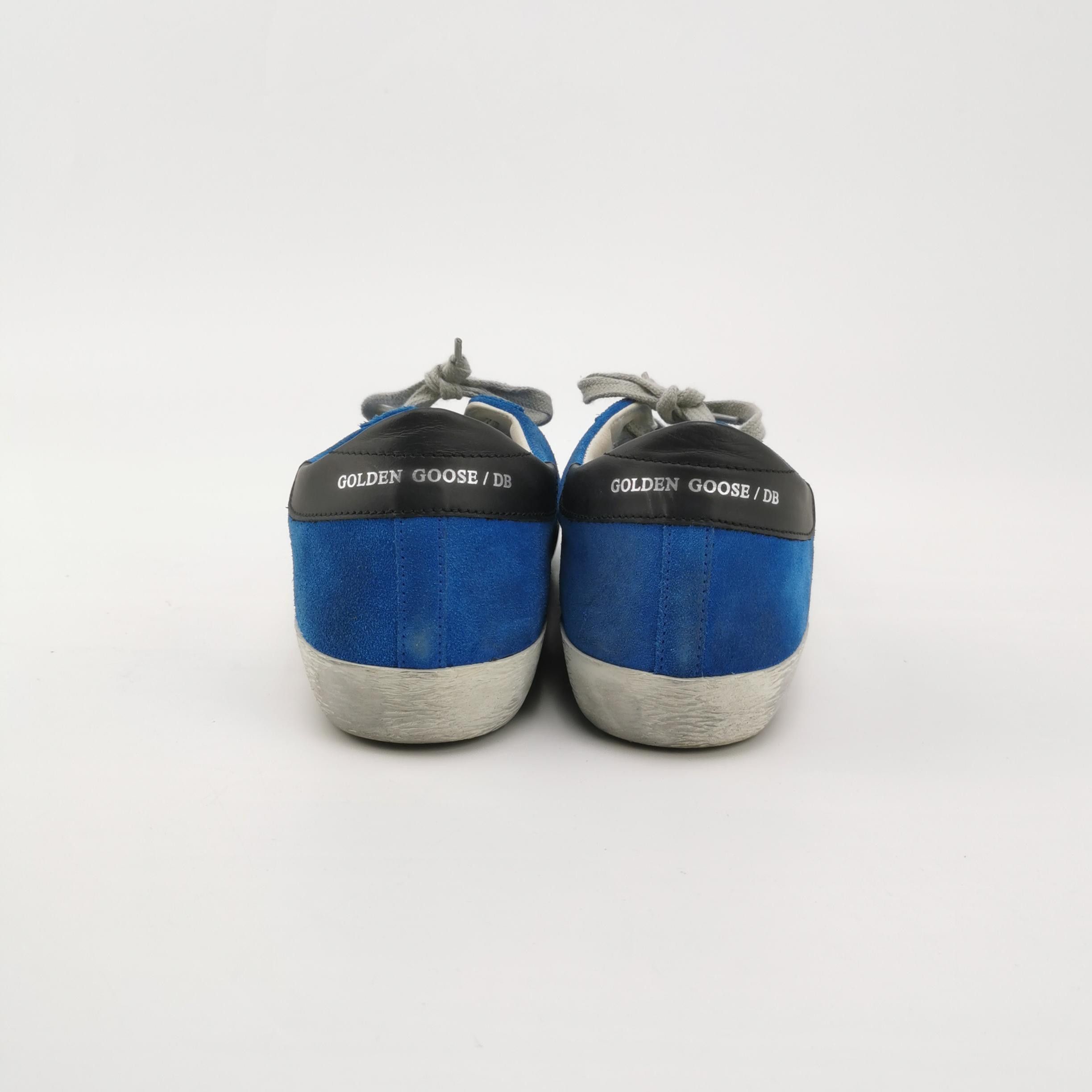 Golden Goose Golden Goose Blue Suede Super-Star Sneakers EU 41 Size US 8 / EU 41 - 5 Thumbnail