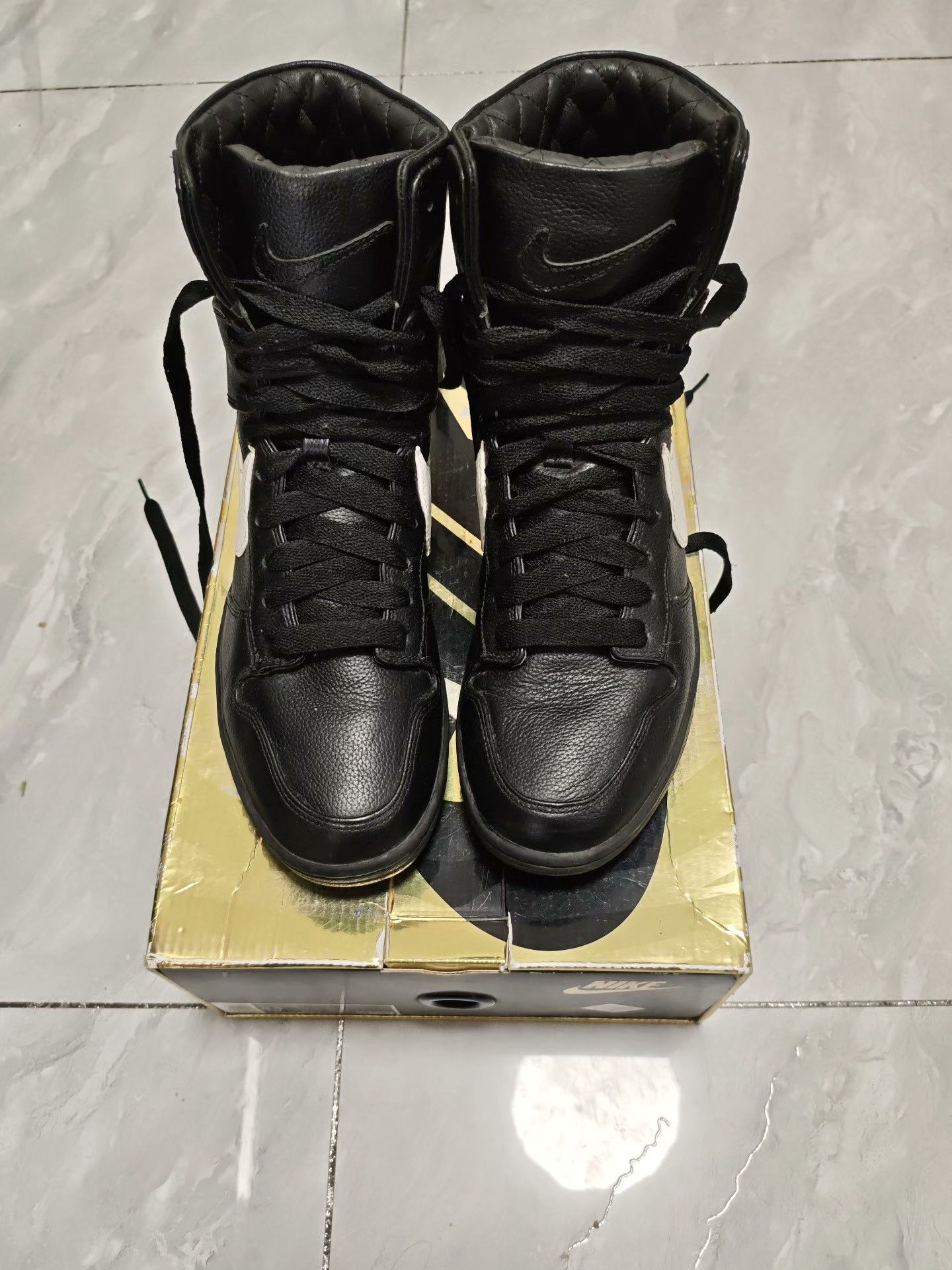 Nike Nike DUNK Black Hitop Sneakers 7 Men Size US 7 / EU 40 - 3 Thumbnail