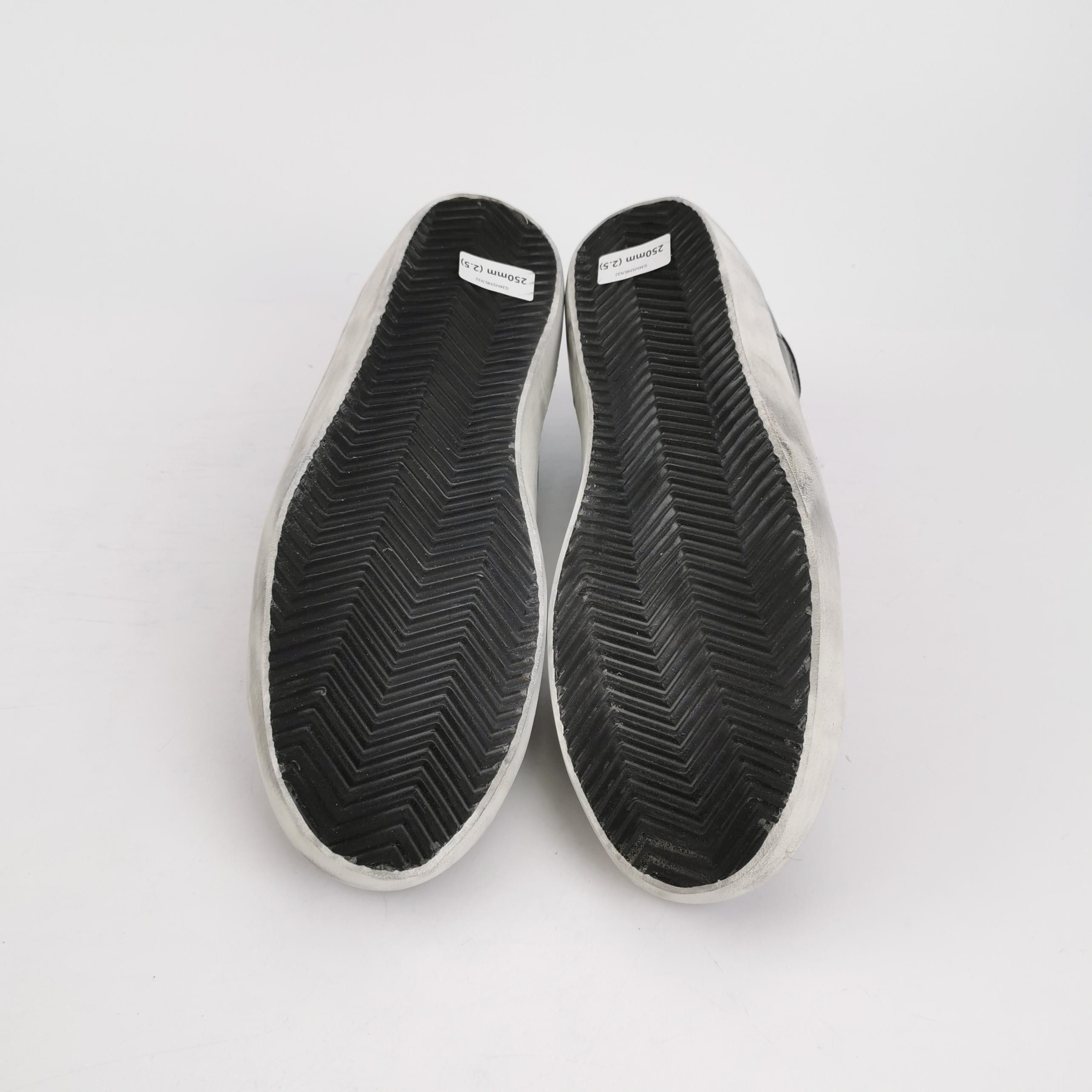 Golden Goose Golden Goose Super-Star Black Leather Sneakers 40 Size US 7 / EU 40 - 6 Thumbnail