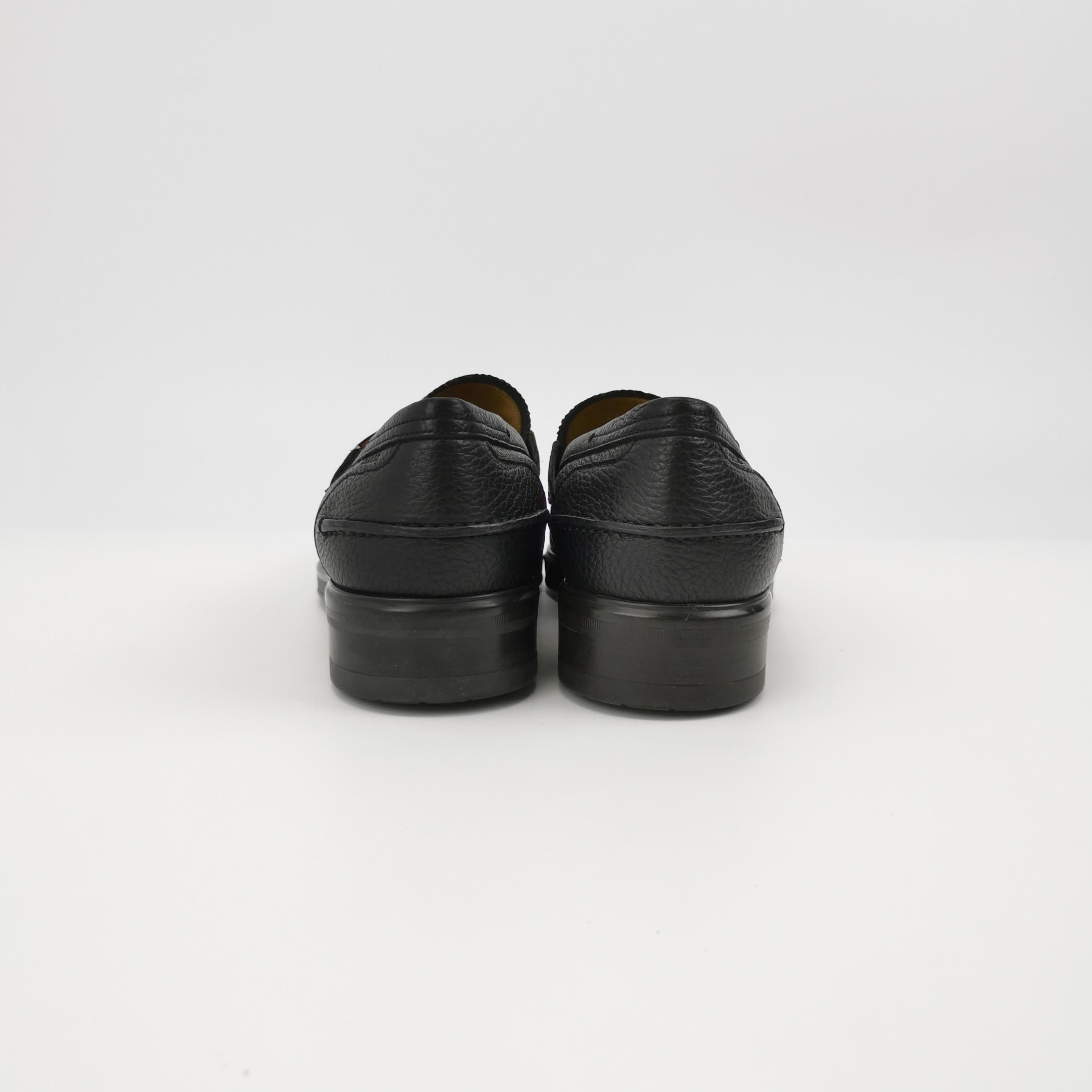 Bally Bally Stripe Detail Leather B Logo Loafers EU 39.5 Size US 6 / EU 39 - 5 Thumbnail