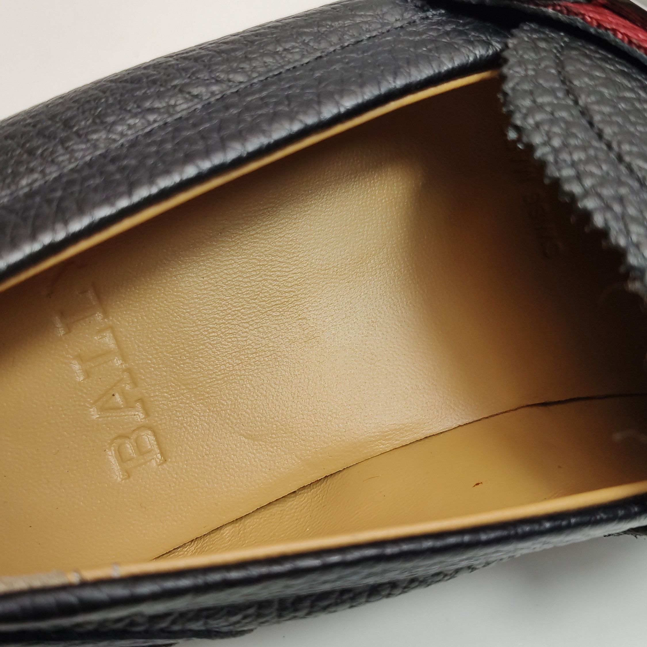 Bally Bally Stripe Detail Leather B Logo Loafers EU 39.5 Size US 6 / EU 39 - 10 Thumbnail