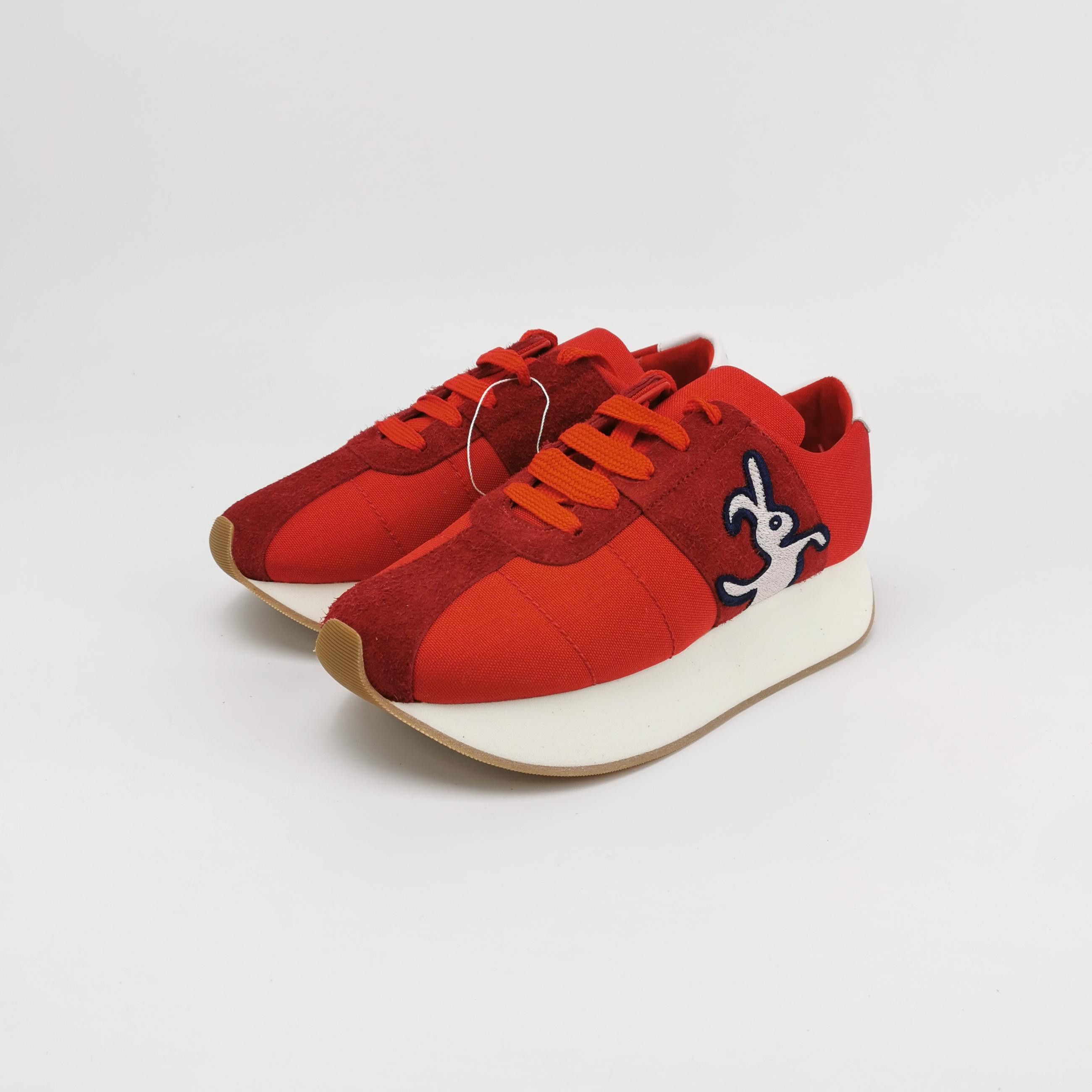 Marni Marni Dance Bunny Red Suede Sneakers 43 Size US 10 / EU 43 - 3 Thumbnail
