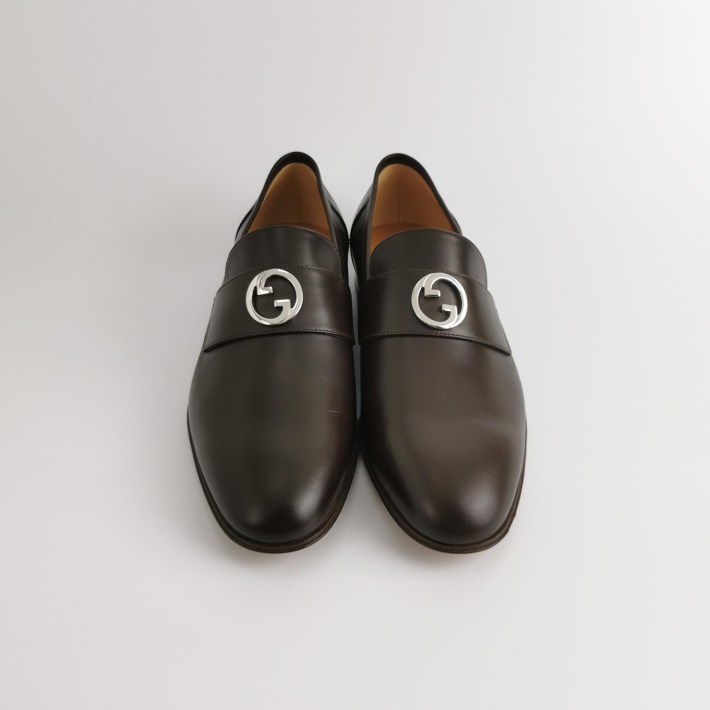 Gucci Gucci Interlocking G Leather Loafers Size 7 Size US 8 / EU 41 - 4 Thumbnail