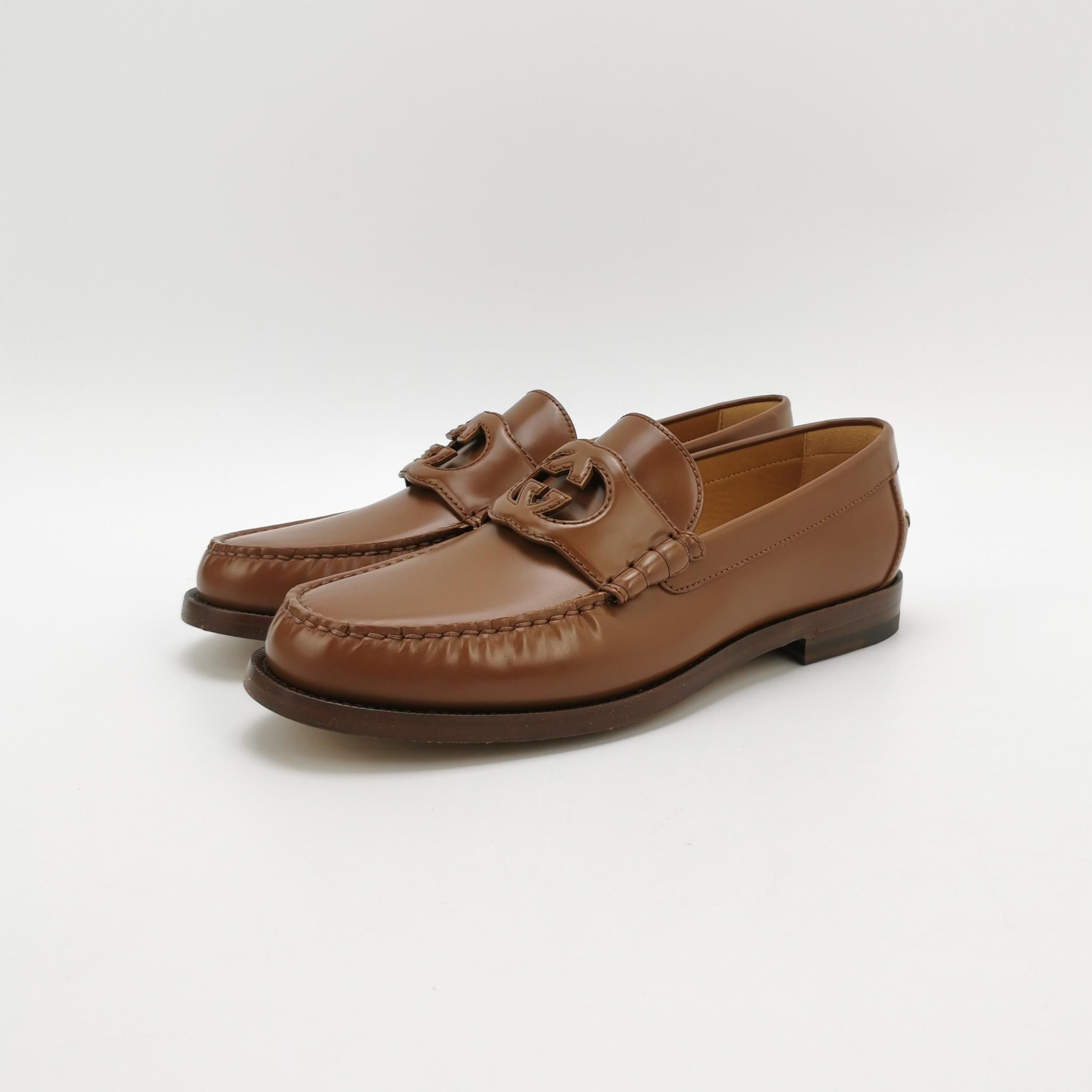 Gucci Gucci Interlocking G Leather Loafers US 9 Size US 9 / EU 42 - 3 Thumbnail