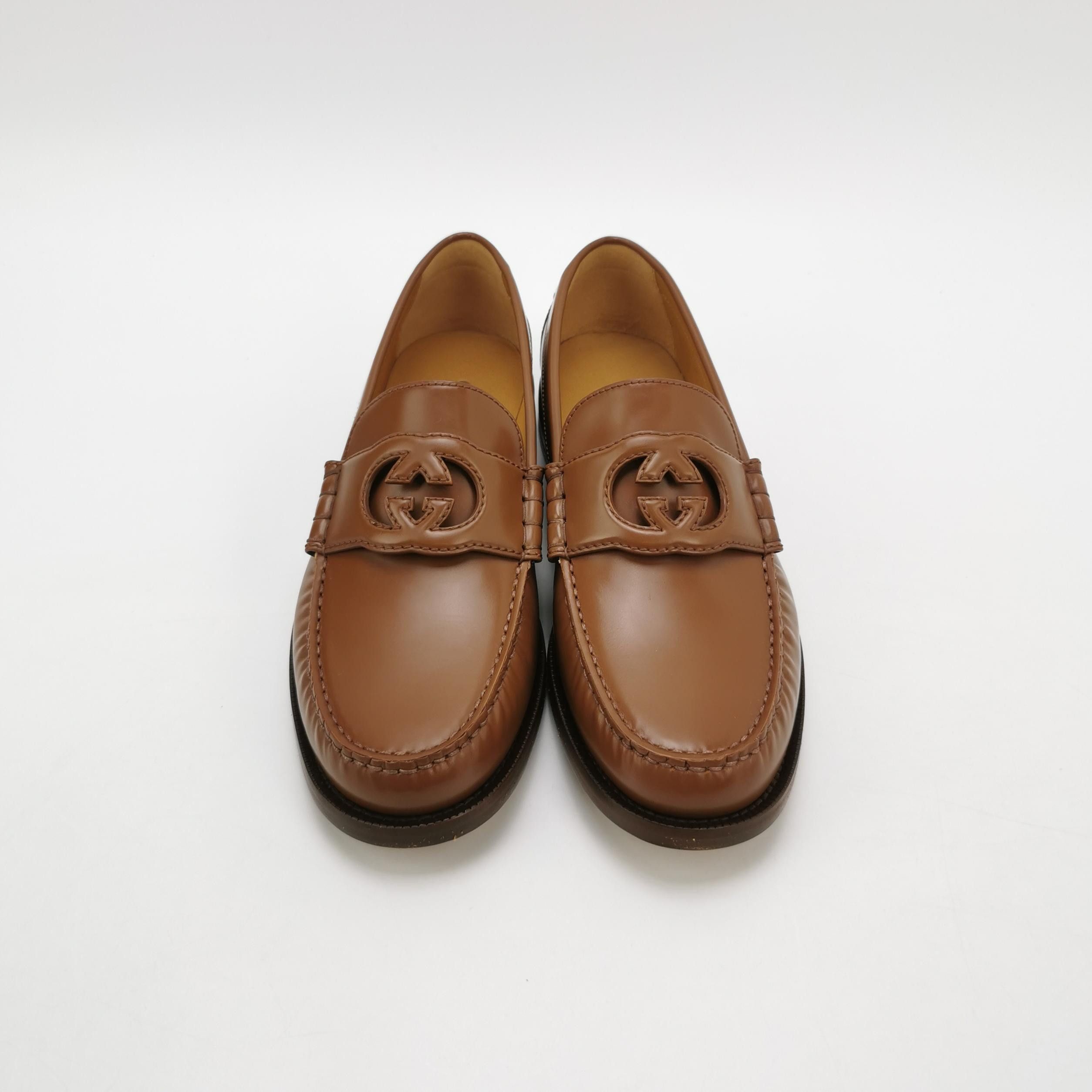 Gucci Gucci Interlocking G Leather Loafers US 9 Size US 9 / EU 42 - 4 Thumbnail