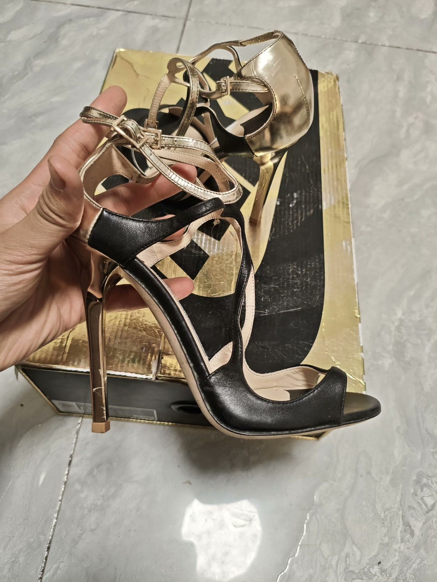 Jimmy Choo Jimmy Choo Black Sandals us_5-5 Women Size US 5.5 / IT 35.5 - 6 Thumbnail