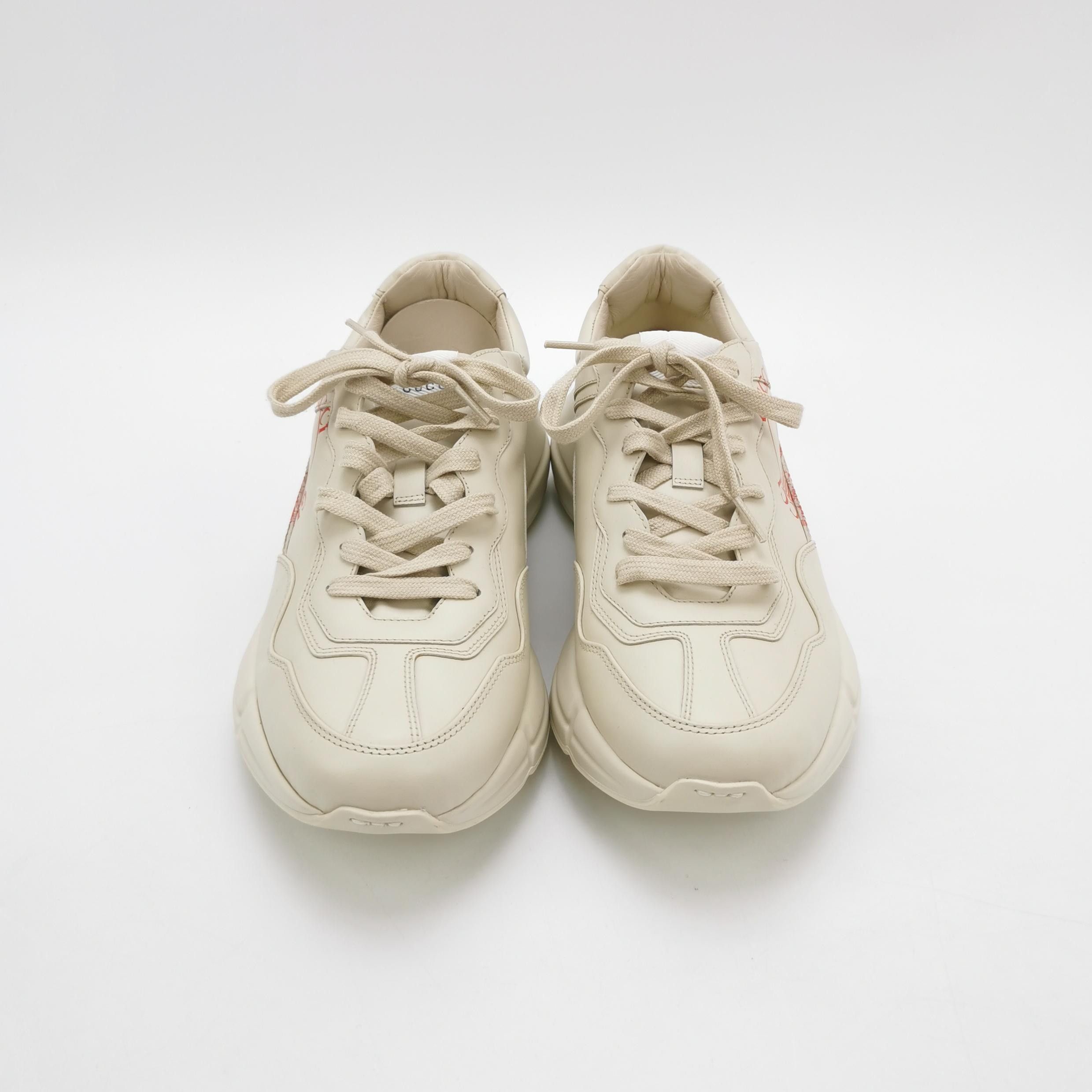 Gucci Gucci Rhyton Logo Leather Sneakers 42 Size US 9 / EU 42 - 4 Thumbnail