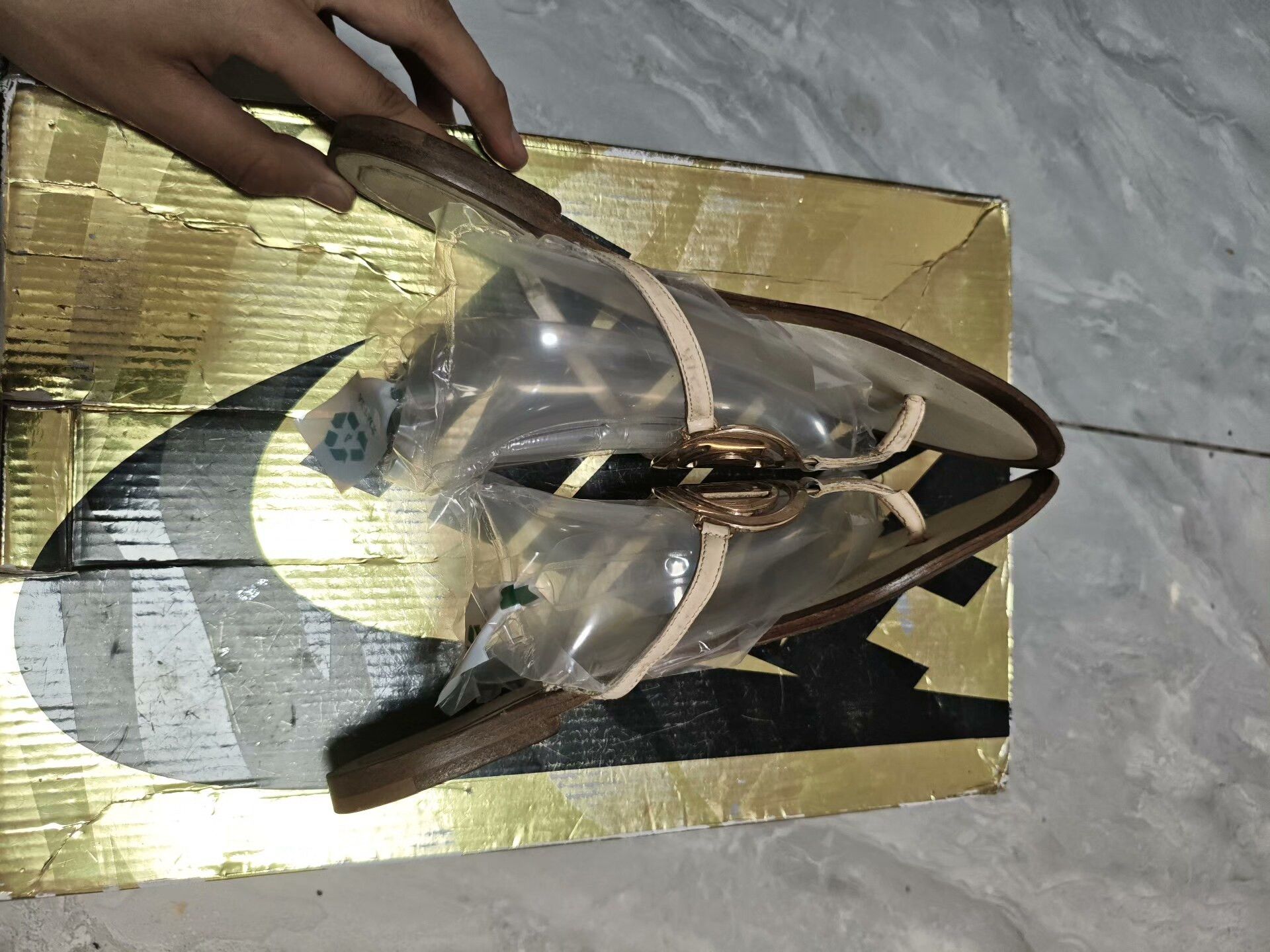 Dior Dior Retro Gold Sandals us_6 Women Size US 6 / IT 36 - 4 Thumbnail