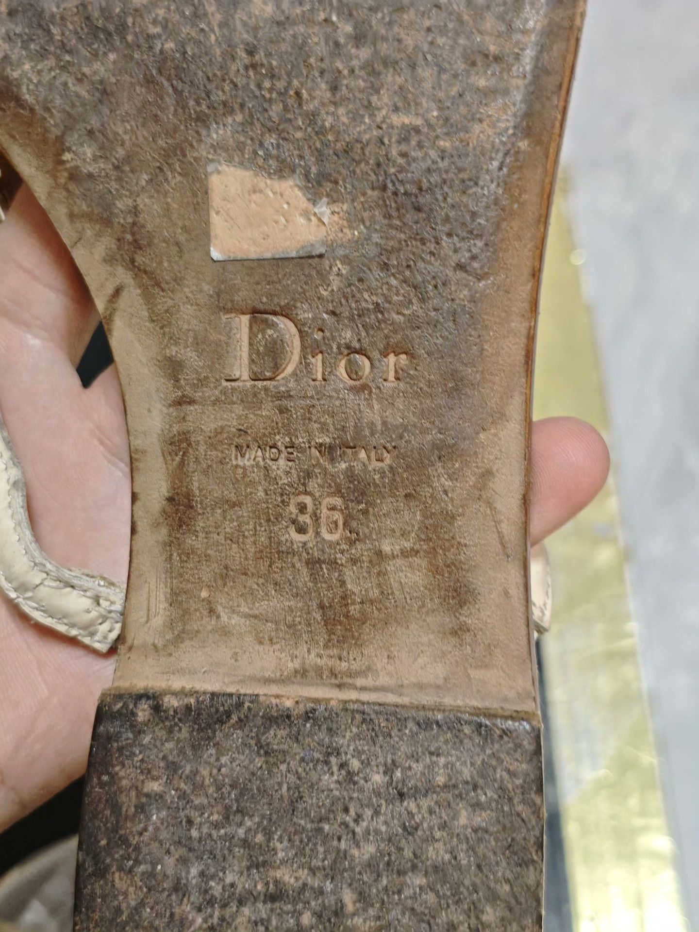 Dior Dior Retro Gold Sandals us_6 Women Size US 6 / IT 36 - 6 Thumbnail