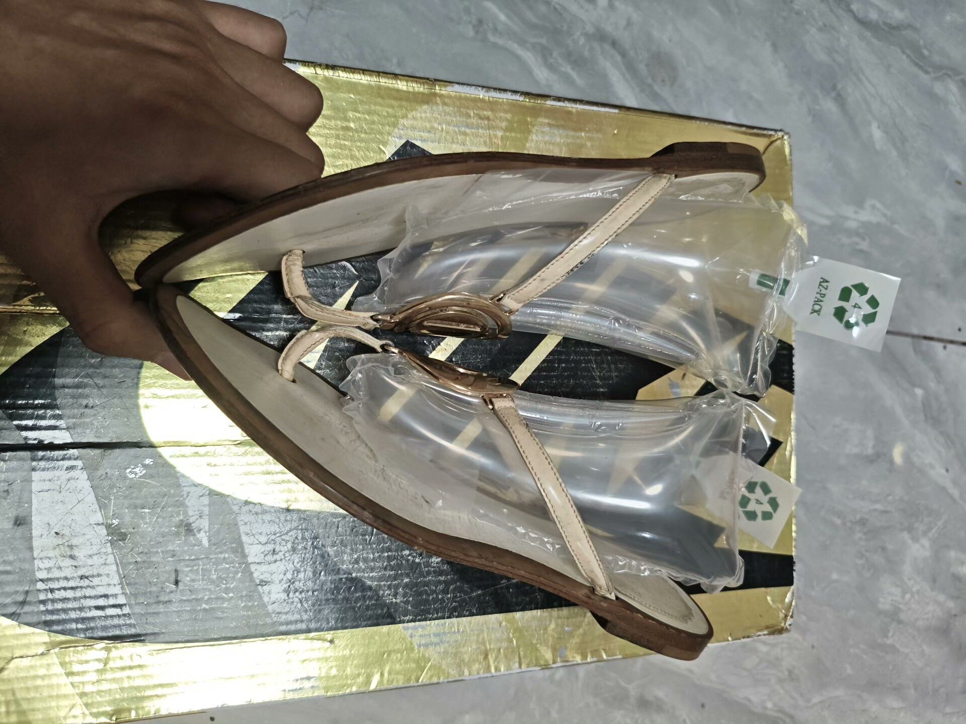 Dior Dior Retro Gold Sandals us_6 Women Size US 6 / IT 36 - 3 Thumbnail