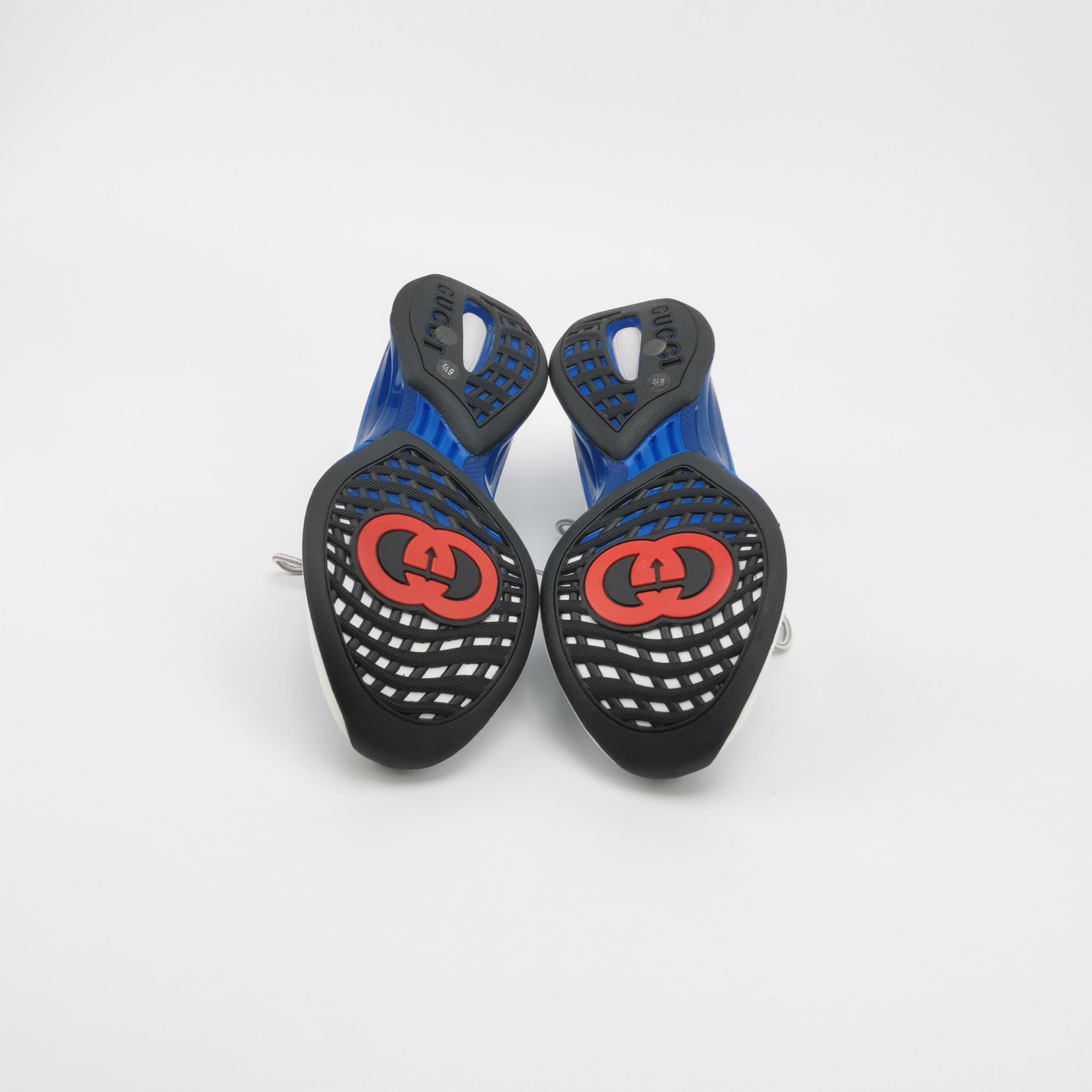 Gucci Gucci Run Blue Interlocking G Sneakers 6.5 Size US 7 / EU 40 - 6 Thumbnail