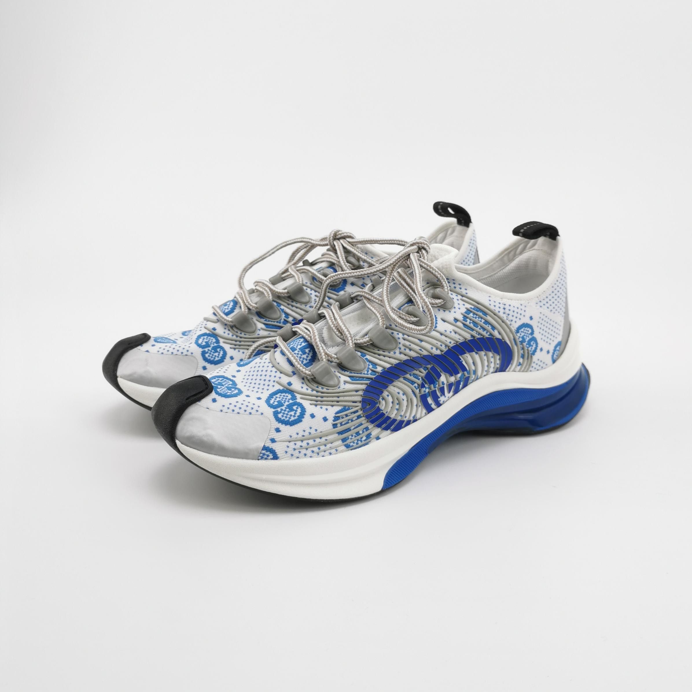 Gucci Gucci Run Blue Interlocking G Sneakers 6.5 Size US 7 / EU 40 - 3 Thumbnail