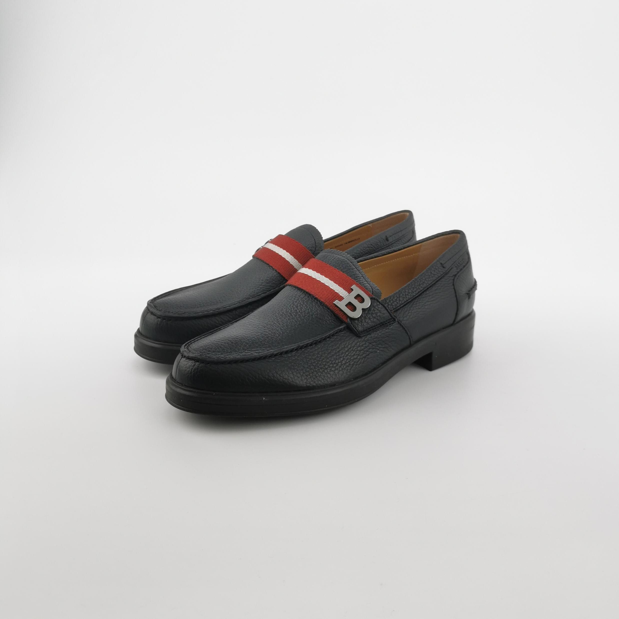 Bally Bally Webbing B Logo Leather Loafers 39.5 Size US 6 / EU 39 - 3 Thumbnail