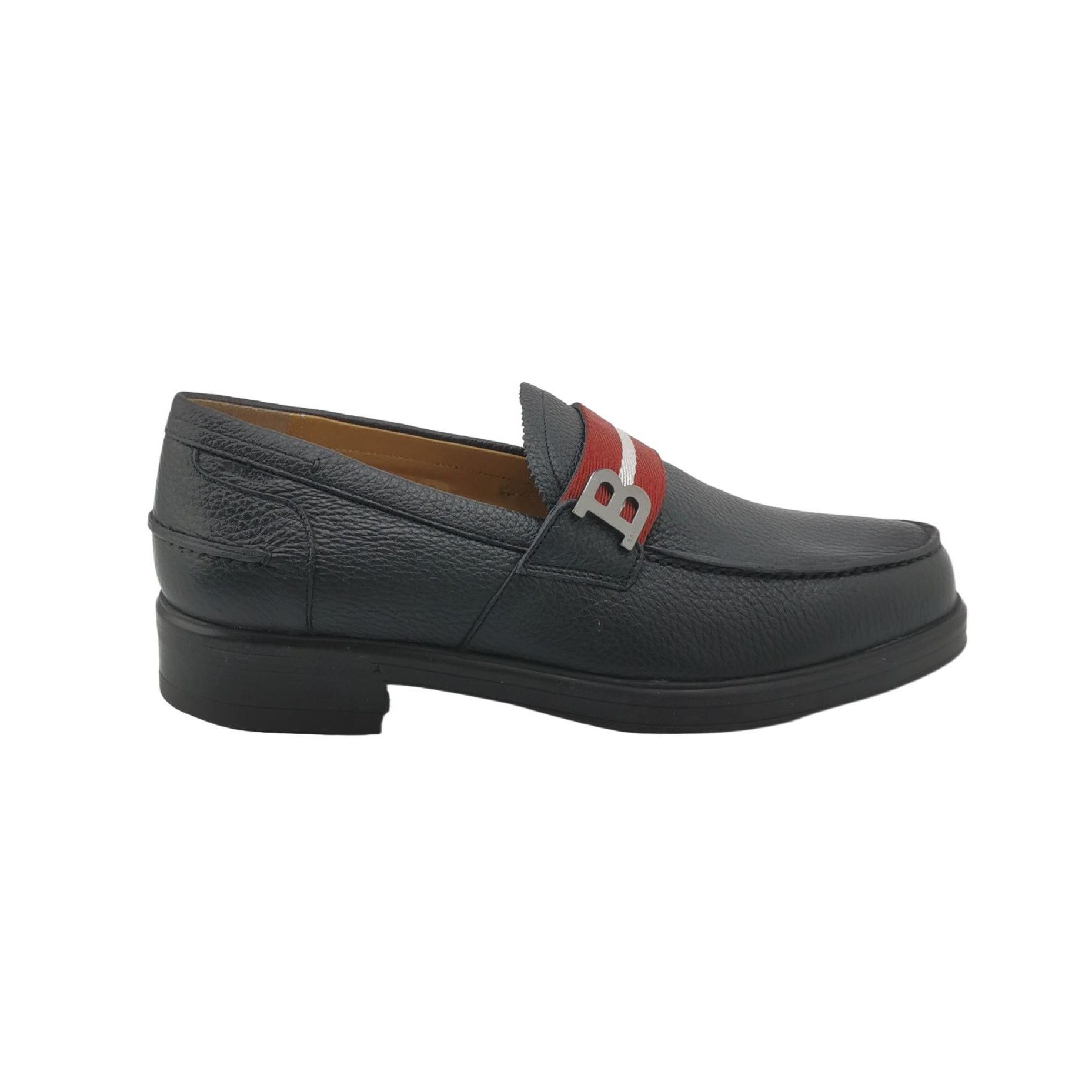 Bally Bally Webbing B Logo Leather Loafers 39.5 Size US 6 / EU 39 - 2 Thumbnail