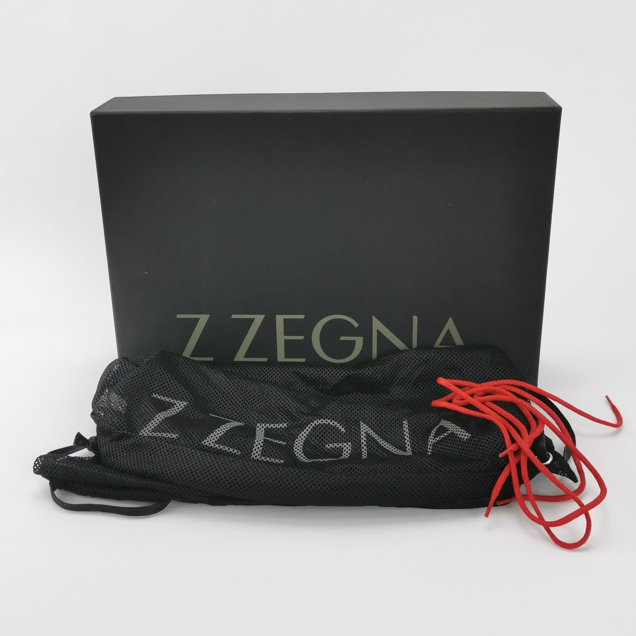 Z Zegna Z Zegna Red Leather Low-Top Sneakers 42.5 Size US 9 / EU 42 - 7 Thumbnail