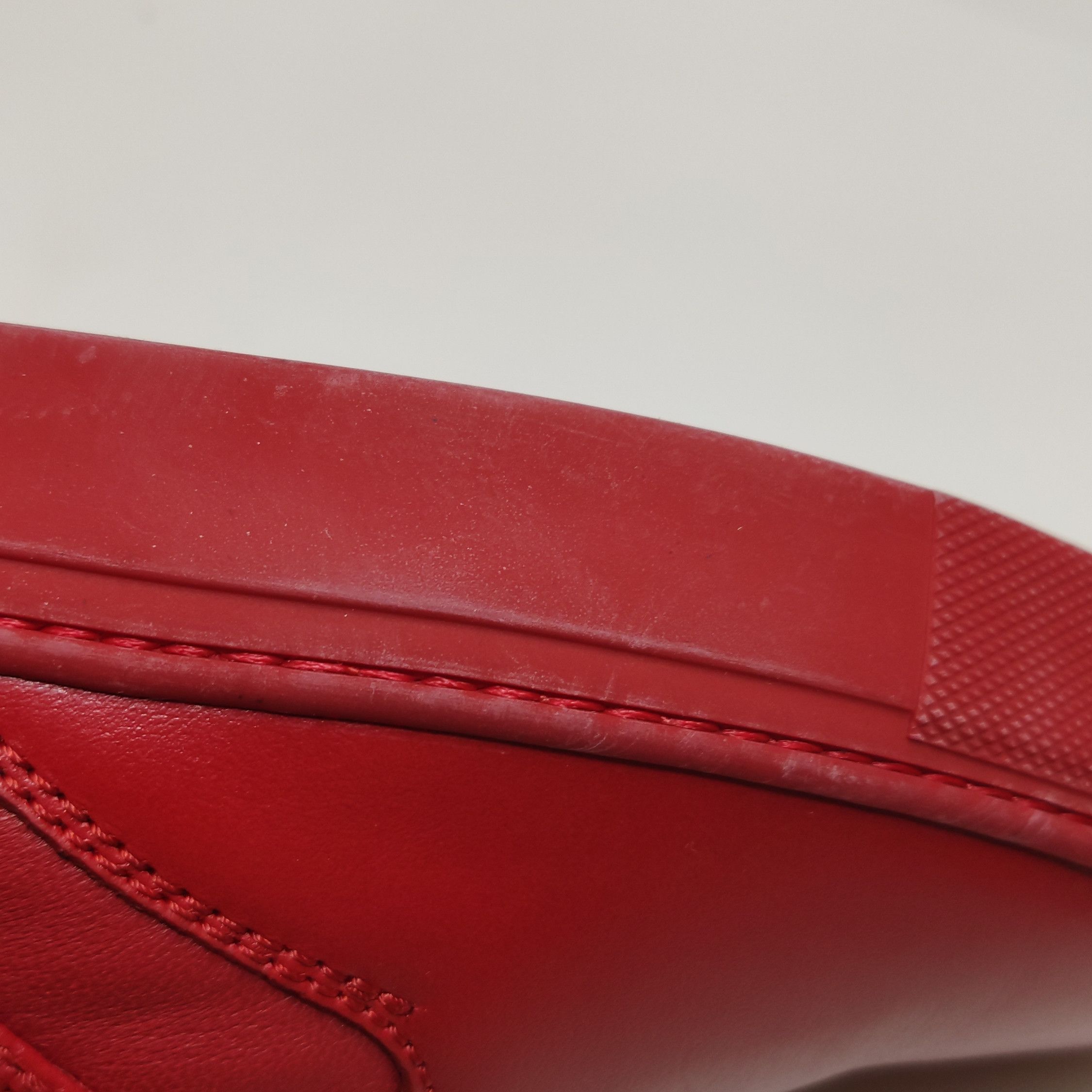 Z Zegna Z Zegna Red Leather Low-Top Sneakers 42.5 Size US 9 / EU 42 - 9 Thumbnail