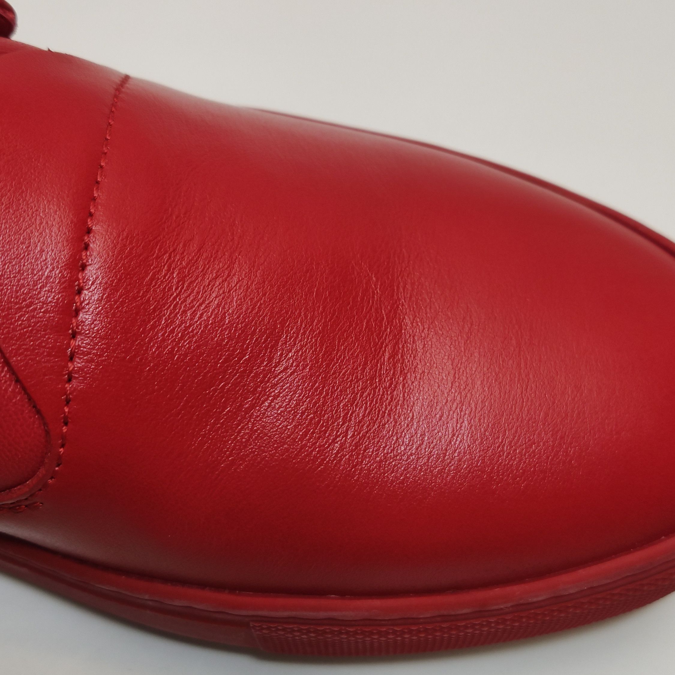 Z Zegna Z Zegna Red Leather Low-Top Sneakers 42.5 Size US 9 / EU 42 - 14 Thumbnail