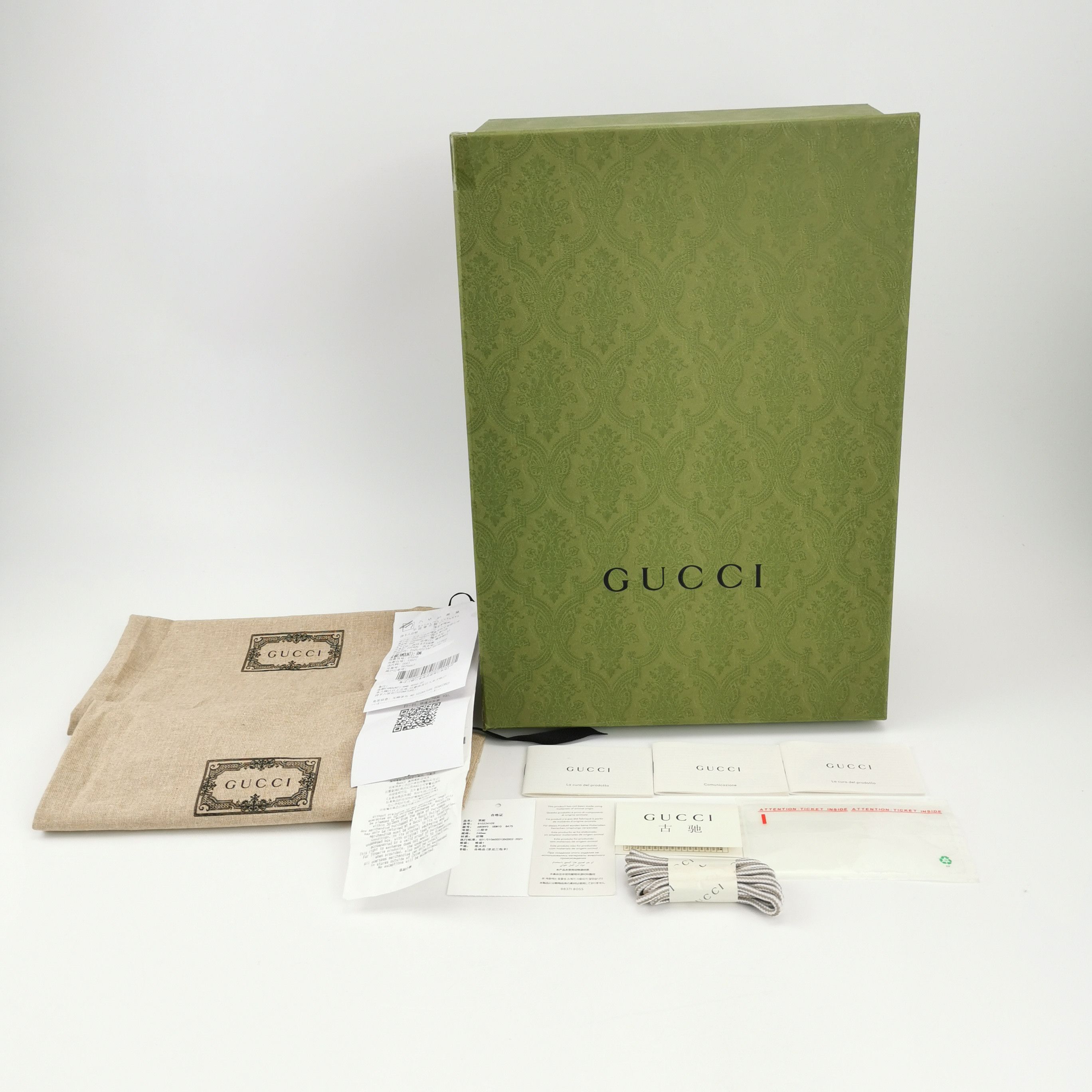 Gucci Gucci White Interlocking G Run Sneakers 39.5 Size US 6 / EU 39 - 7 Thumbnail