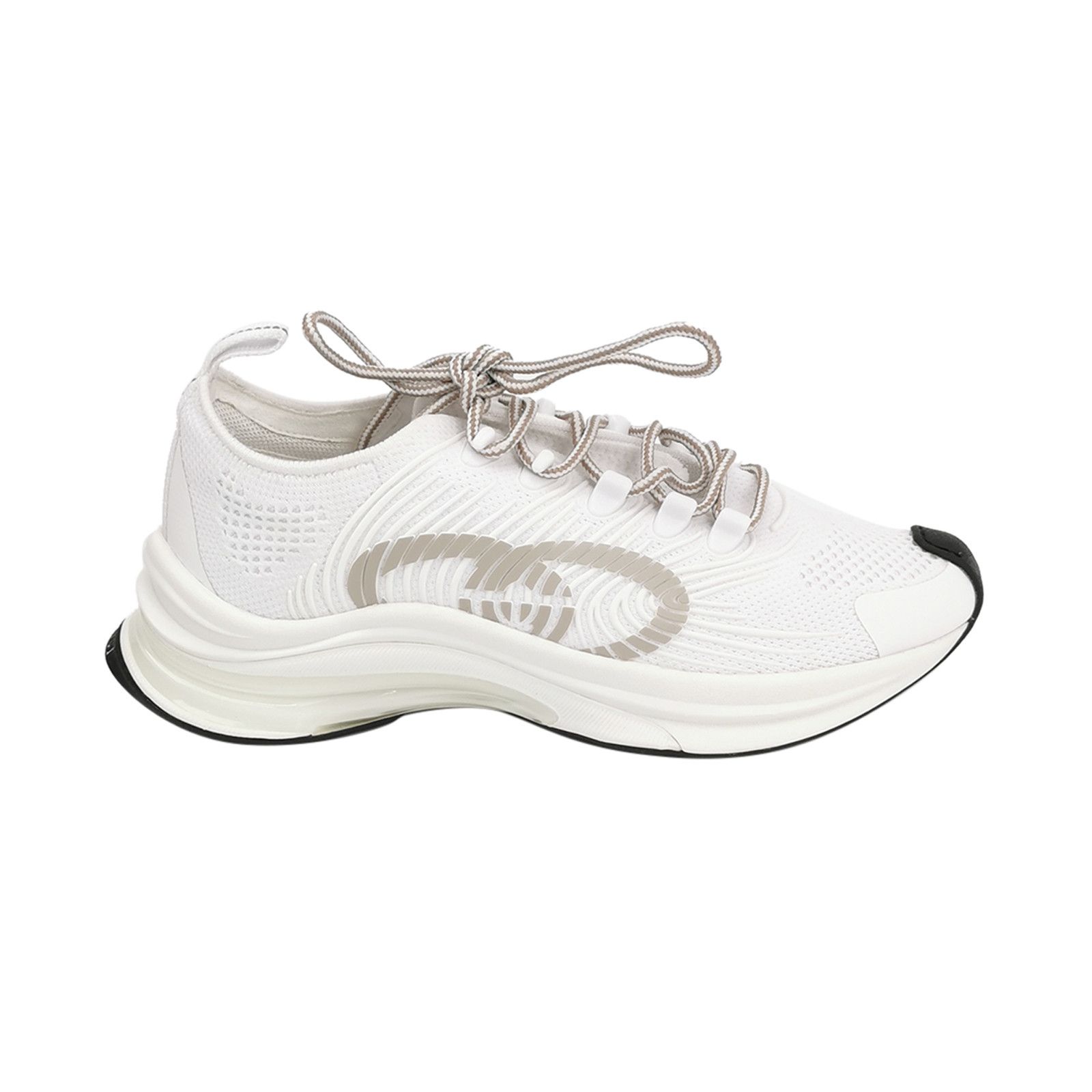 Gucci Gucci White Interlocking G Run Sneakers 39.5 Size US 6 / EU 39 - 2 Thumbnail