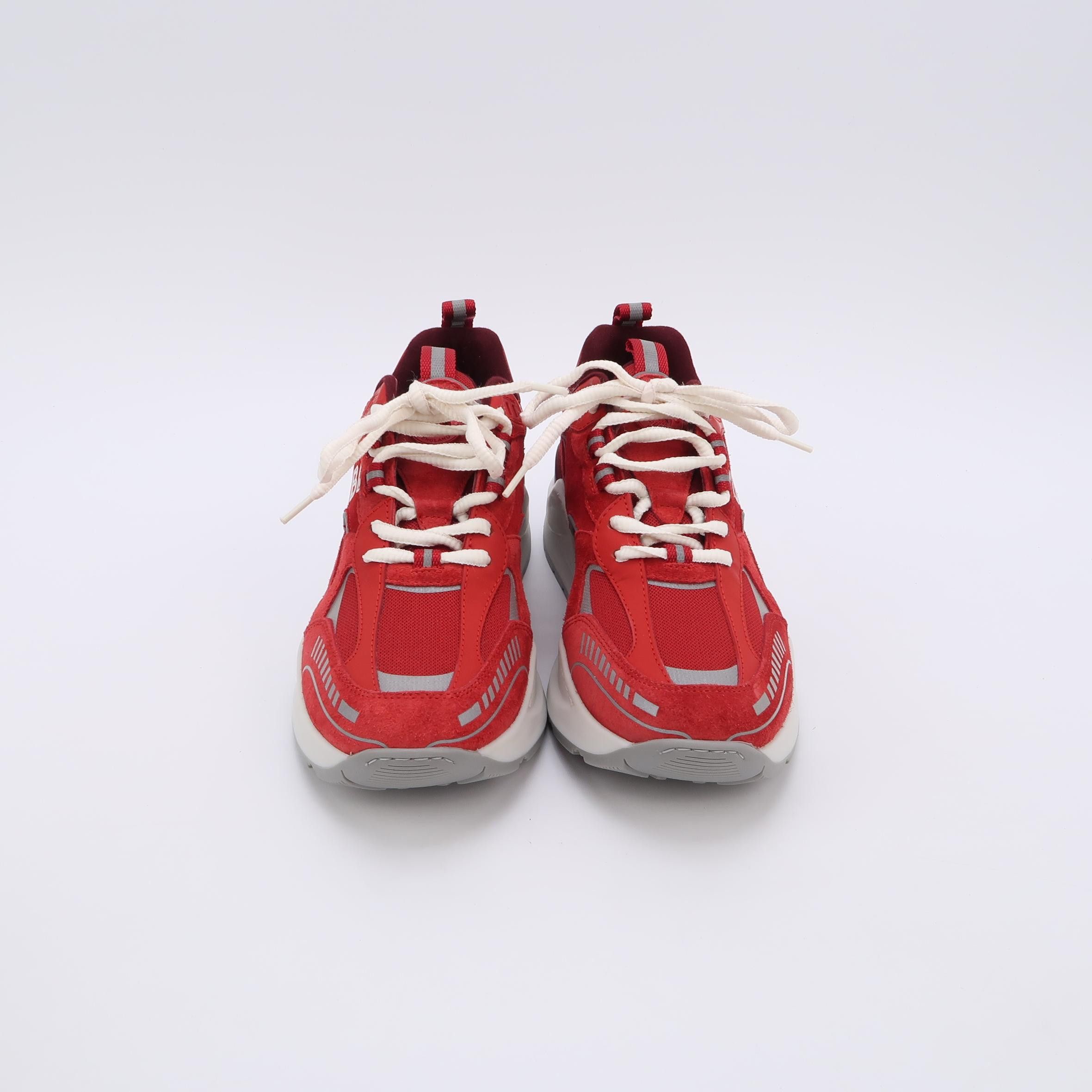 Burberry Burberry Red Suede Panel Sneakers 39 Size US 6 / EU 39 - 4 Thumbnail