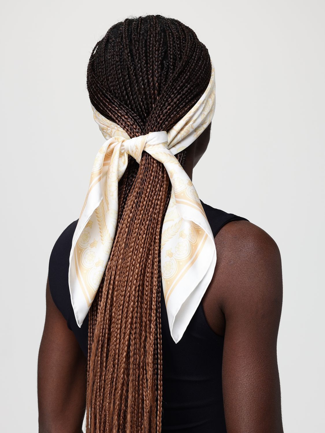 Versace Versace Neck Scarf Woman Gold Size ONE SIZE - 4 Thumbnail