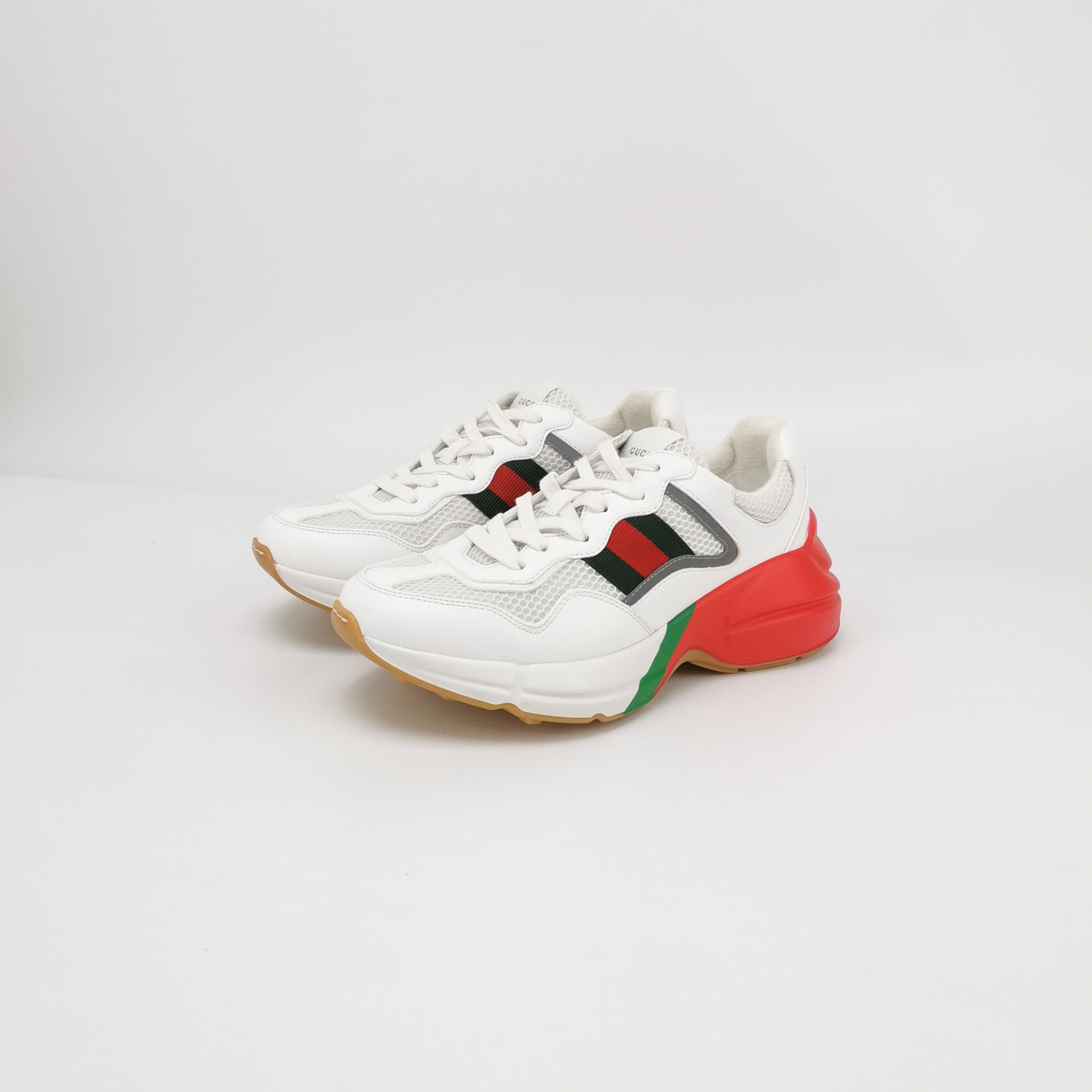 Gucci Gucci Mesh Panel Rhyton Sneakers 39.5 Size US 6 / EU 39 - 3 Thumbnail