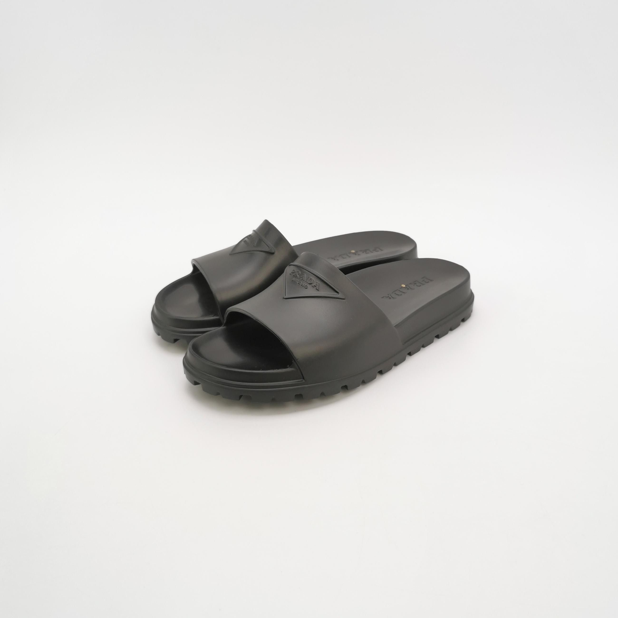 Prada Prada Triangle Logo Slides EU 39 Size US 6 / EU 39 - 3 Thumbnail