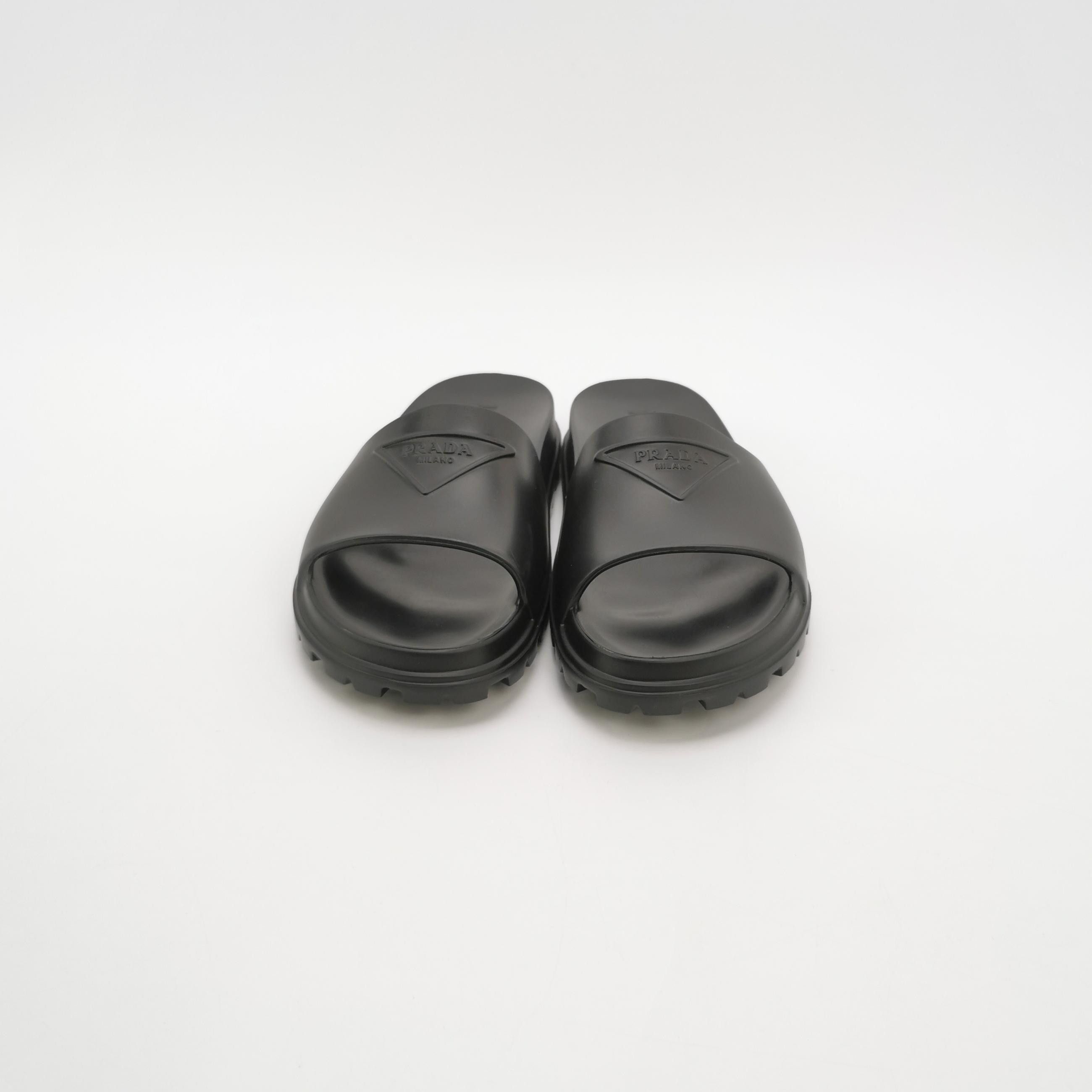 Prada Prada Triangle Logo Slides EU 39 Size US 6 / EU 39 - 4 Thumbnail