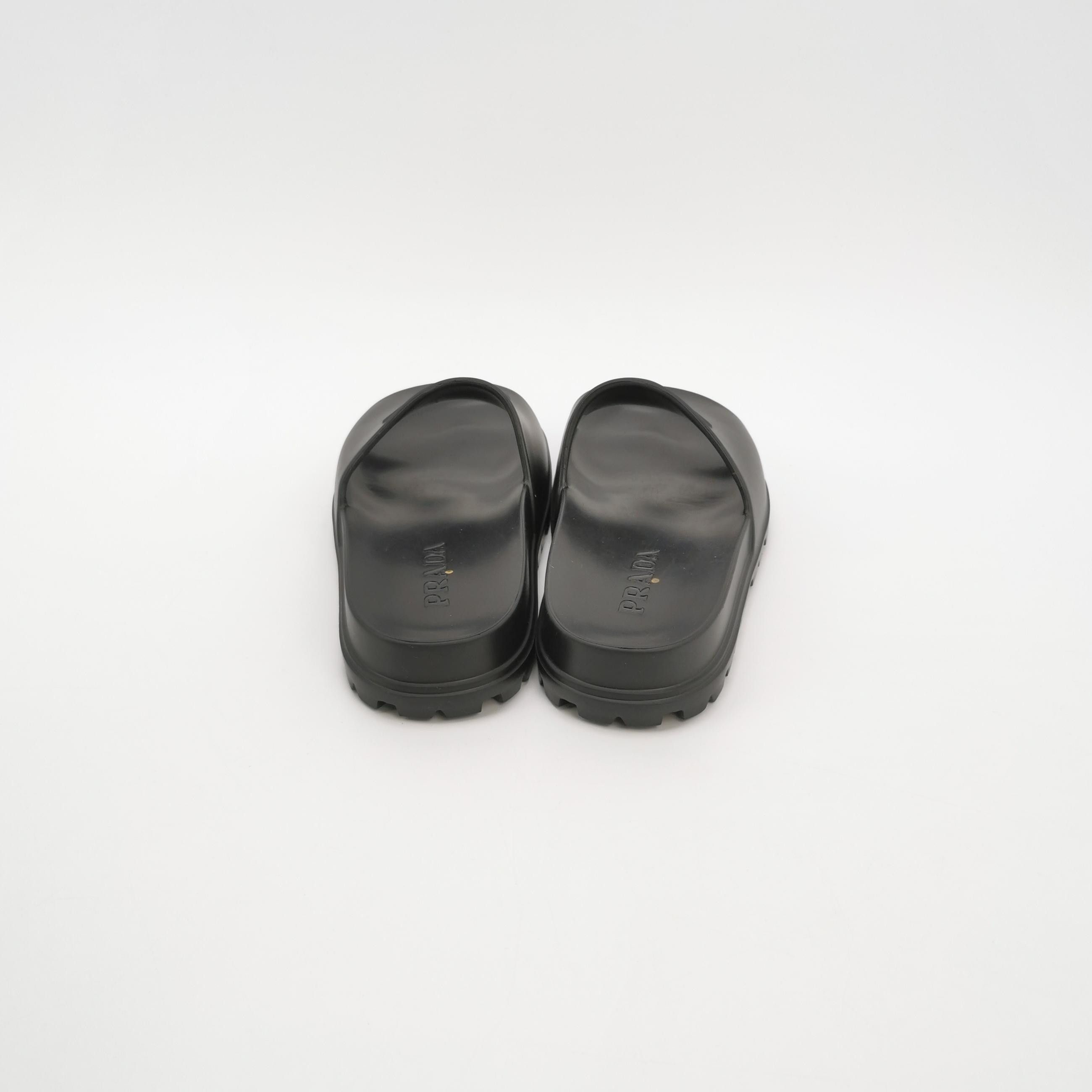 Prada Prada Triangle Logo Slides EU 39 Size US 6 / EU 39 - 5 Thumbnail