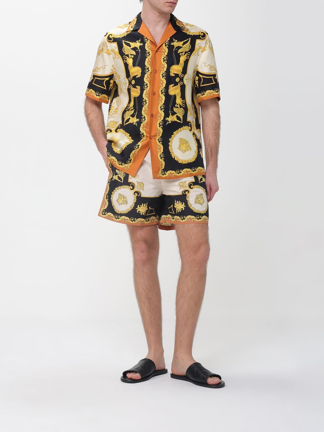 Versace Versace Shirt Men Black Size US M / EU 48-50 / 2 - 2 Thumbnail