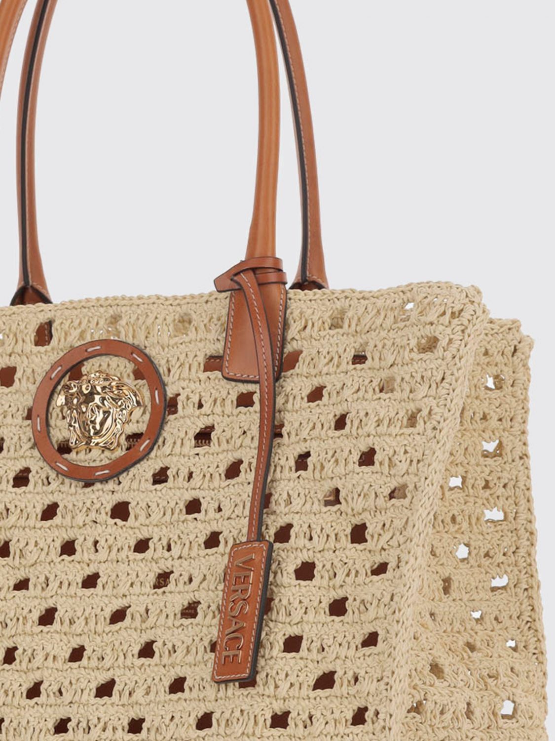 Versace Versace Tote Bag Woman Natural Size ONE SIZE - 3 Thumbnail