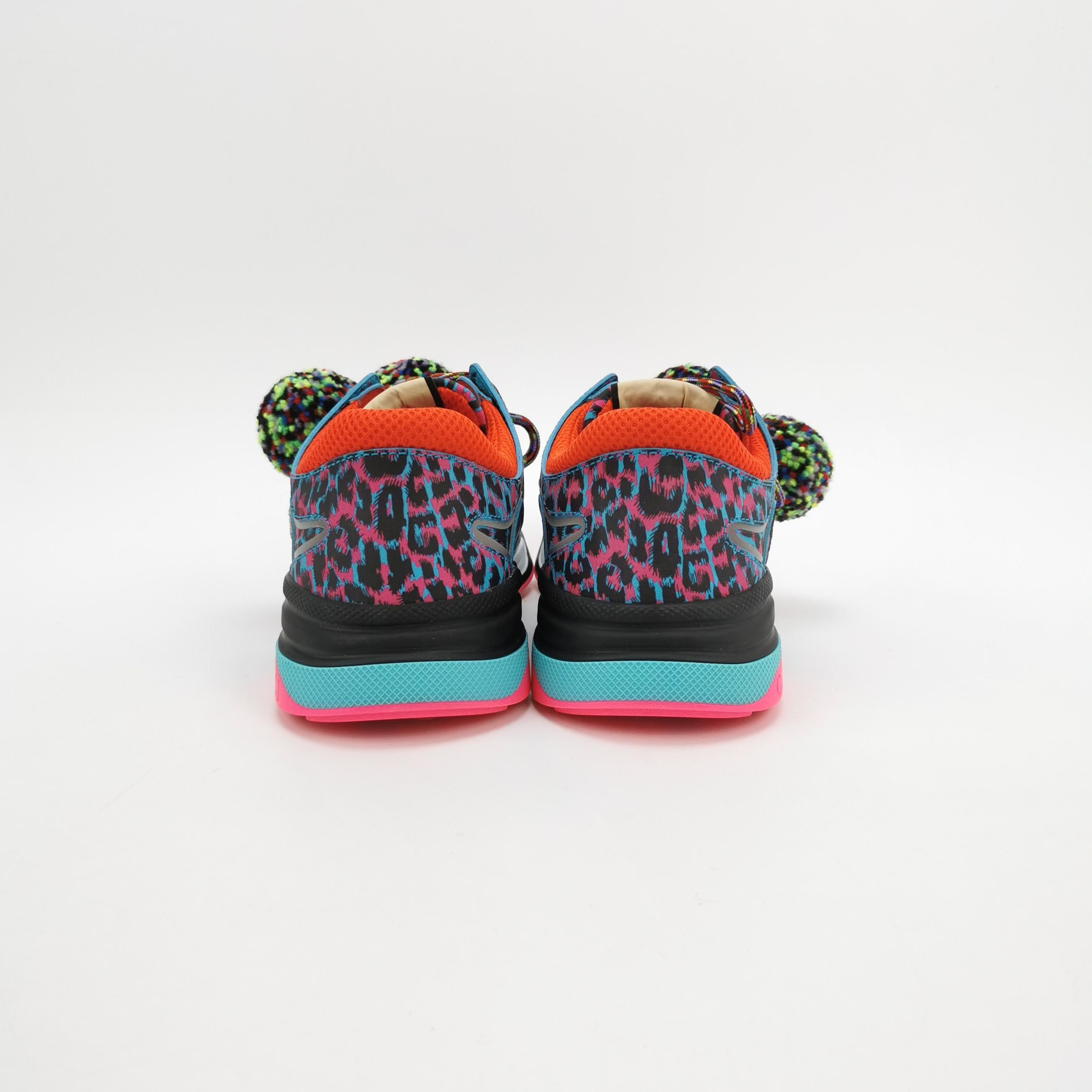 Gucci Gucci Leopard Print Pom-Pom Sneakers US 9.5 Size US 9 / EU 42 - 5 Thumbnail
